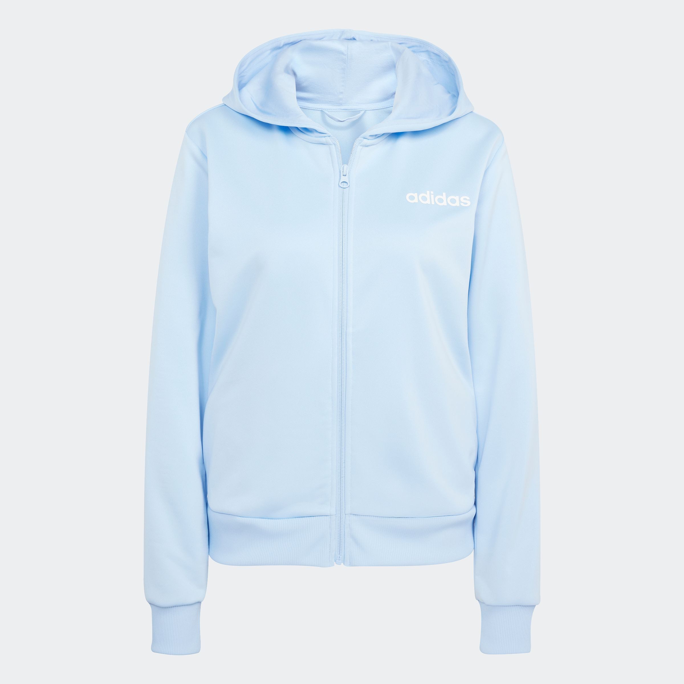adidas Sportswear Trainingspak W LINEAR TS Trainingsjack met capuchon, trainingspak (2-delig)