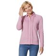 classic basics blouse met lange mouwen roze