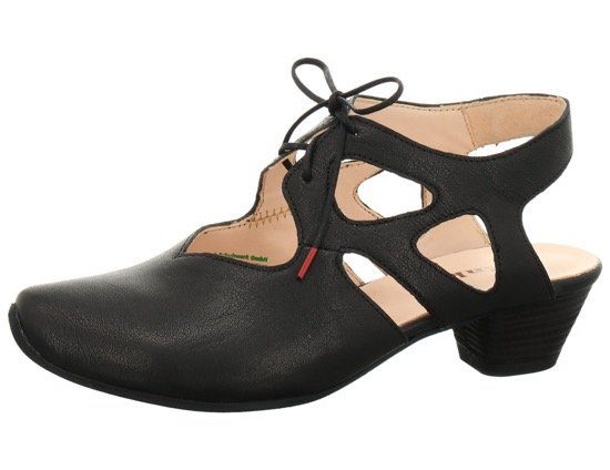 Think! Slingback pumps AIDA dames , pump met vetersluiting, zomerschoen, trechtervormige hak, met fijn patroon