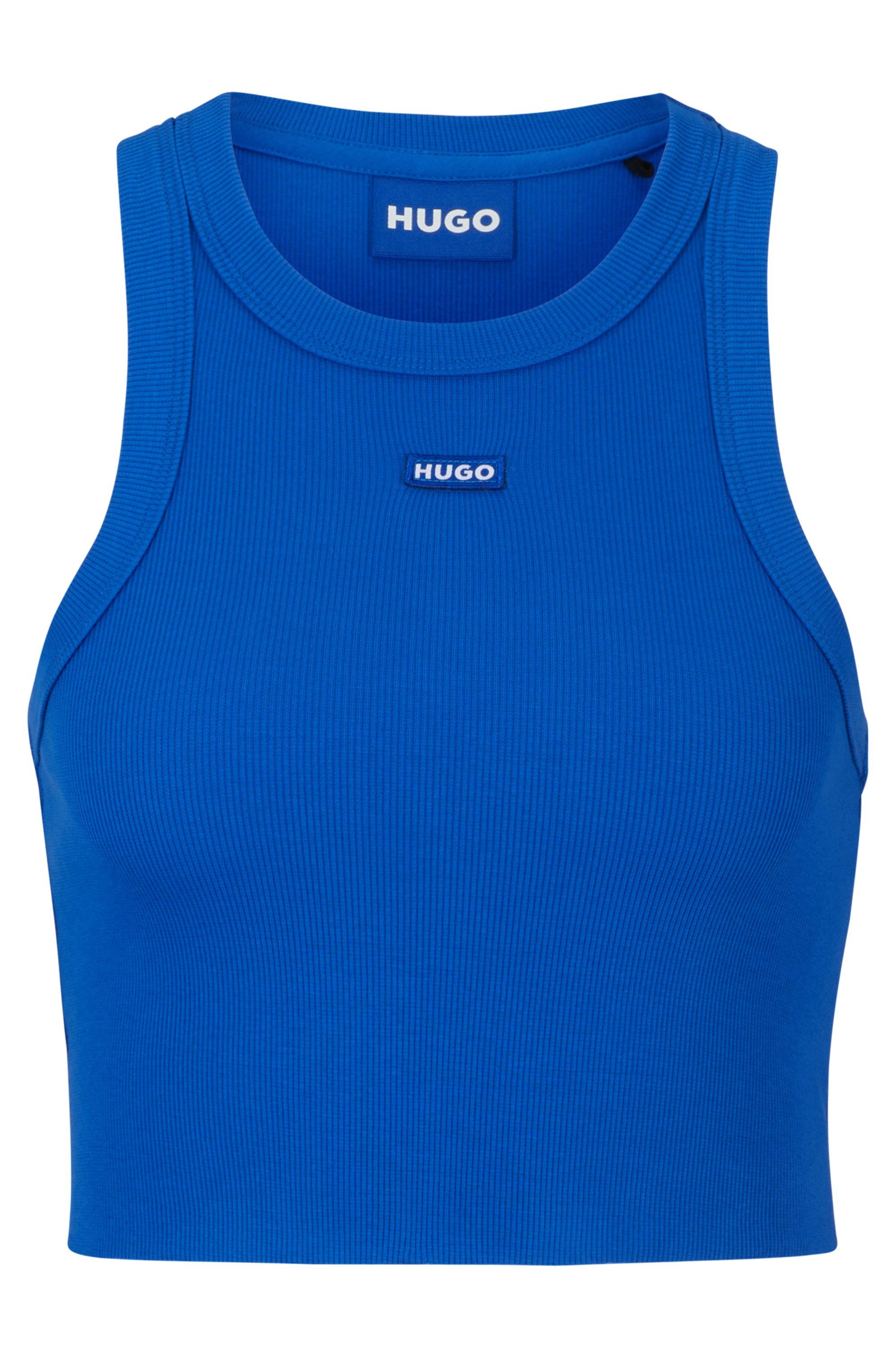 HUGO Blue Tanktop Baby Tank Cropped-Form