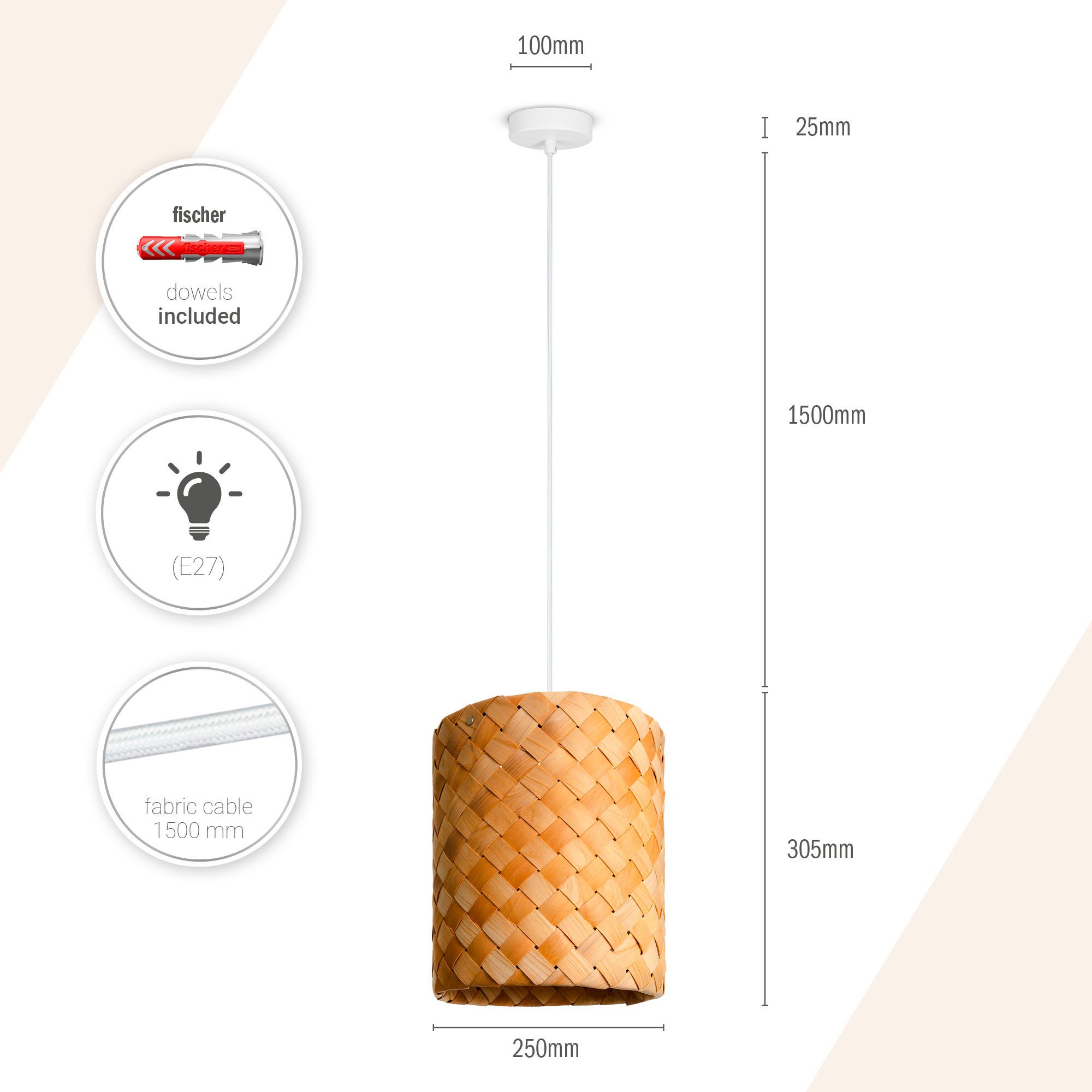Paco Home Hanglamp HUGO PD1