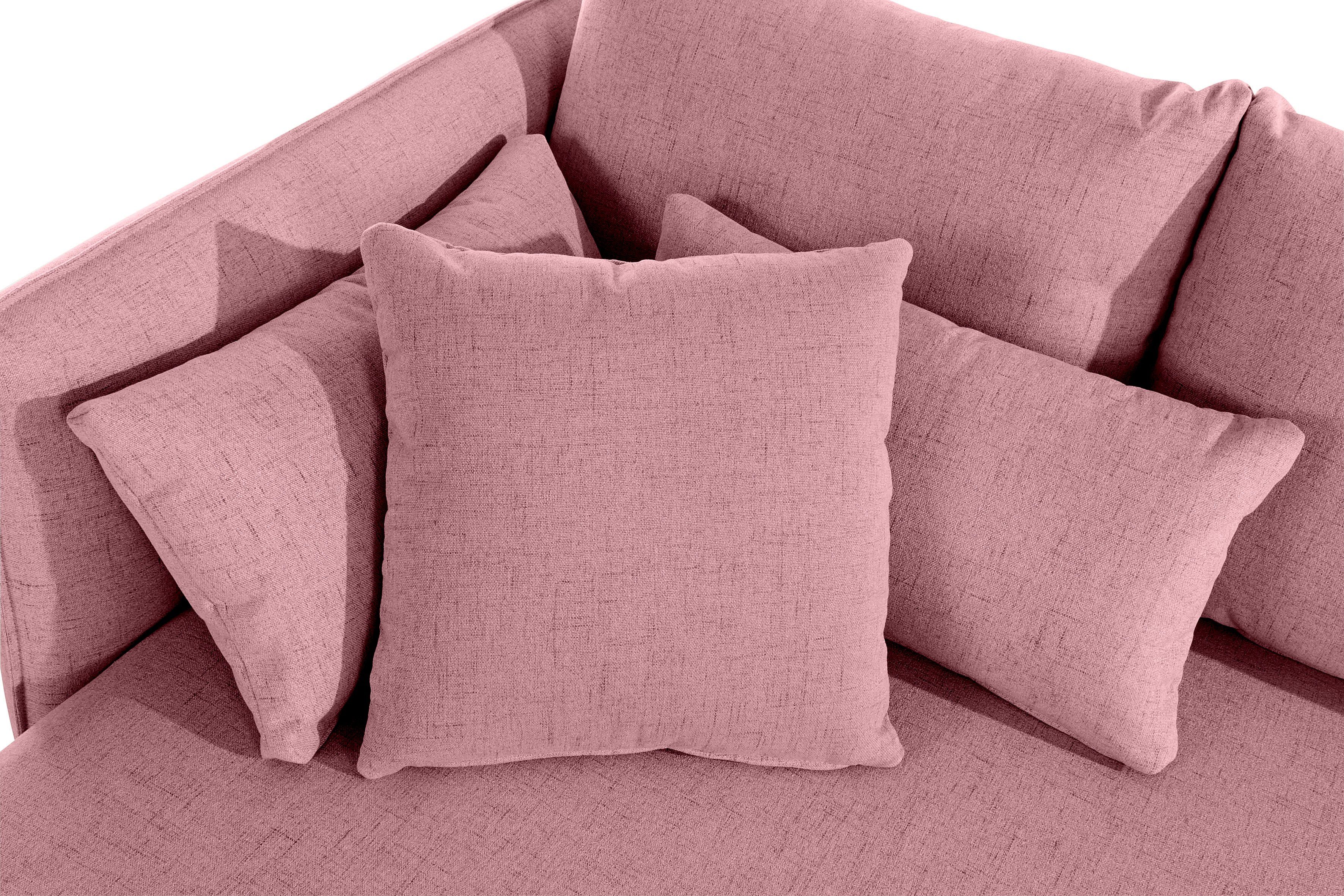 andas Ottomane Nöre korte lounge-module - zelf samenstellen, breedte 138 cm, diepte 128 cm