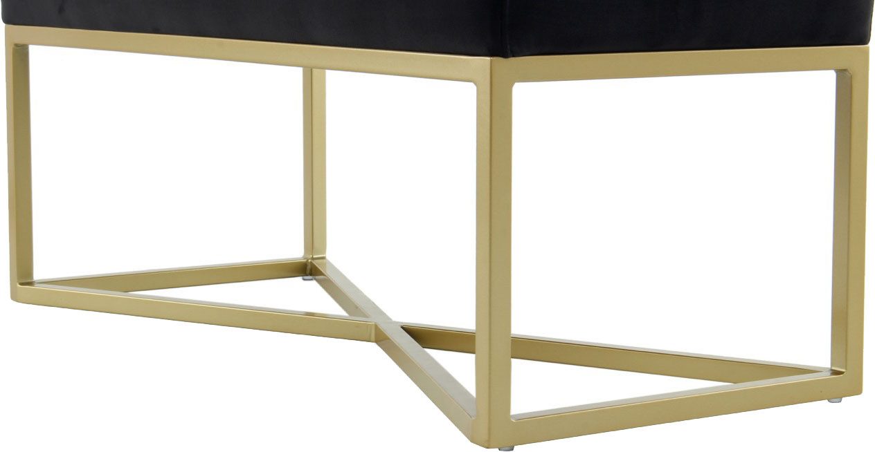Kayoom Zitbank Diaz 125, Elegante uitstraling door goudkleurig frame, biedt meerdere zitplaatsen (1 stuk)