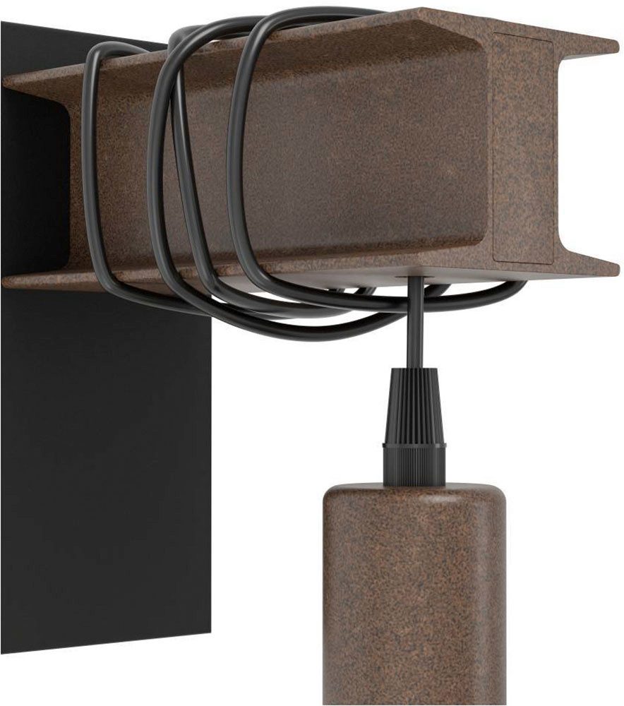 EGLO Wandlamp TOWNSHEND 4 wandlamp, staal, roestlook, retro, vintage, E27