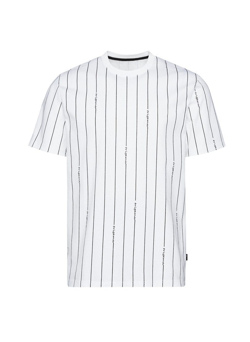 Trigema T-shirt TRIGEMA T-shirt met allover streepjespatroon (1-delig)