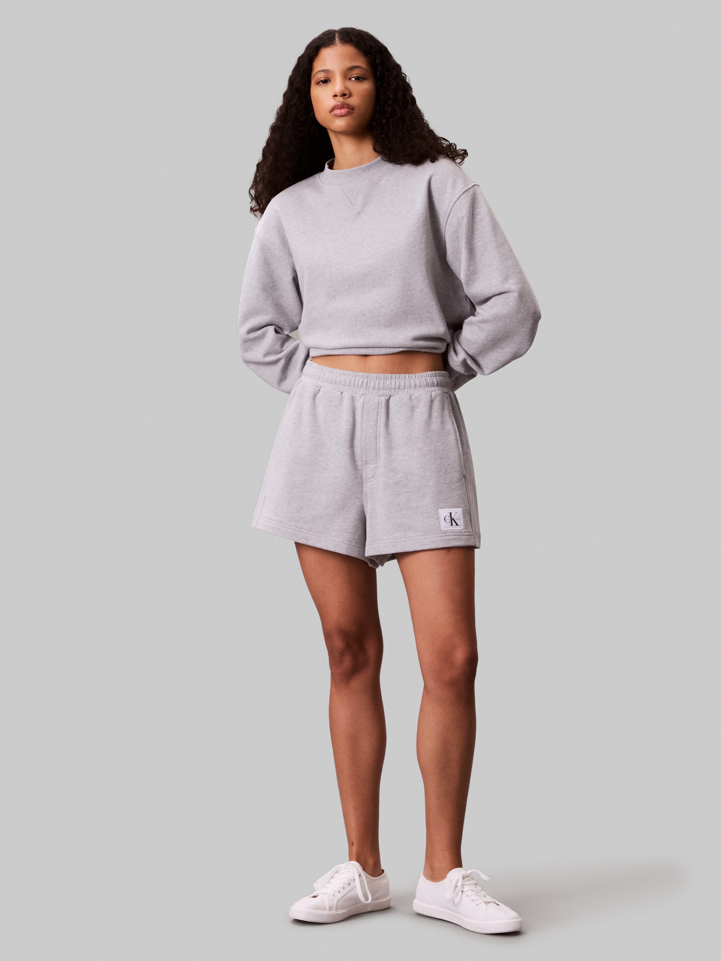 Calvin Klein Sweatshort A - FRNCH TRRY BDG L Met elastische taille