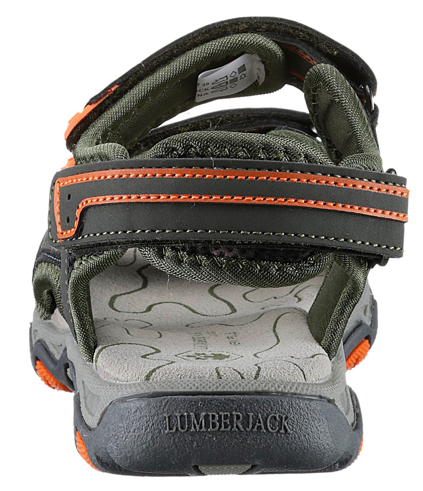 LUMBERJACK Trekkingsandalen , zomerschoen, outdoor sandaal, klittenbandschoen, met leren binnenzool