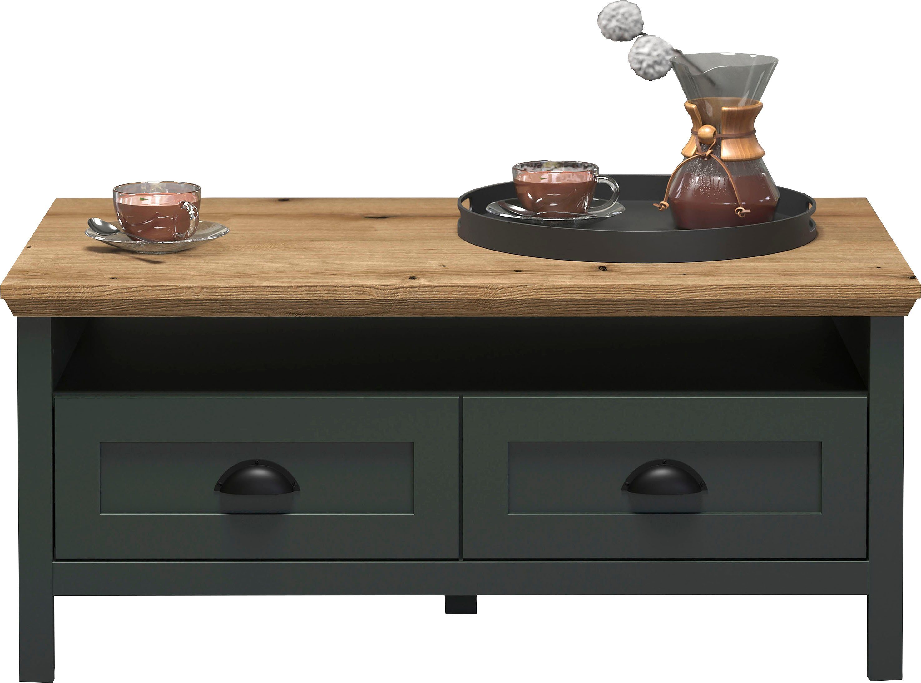 Home affaire Salontafel Vienna Salontafel met 2 lades en opbergruimte - (B/D/H) 101/60/45 cm (1 stuk)