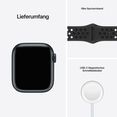 apple smartwatch nike series 7 gps, 41 mm blauw
