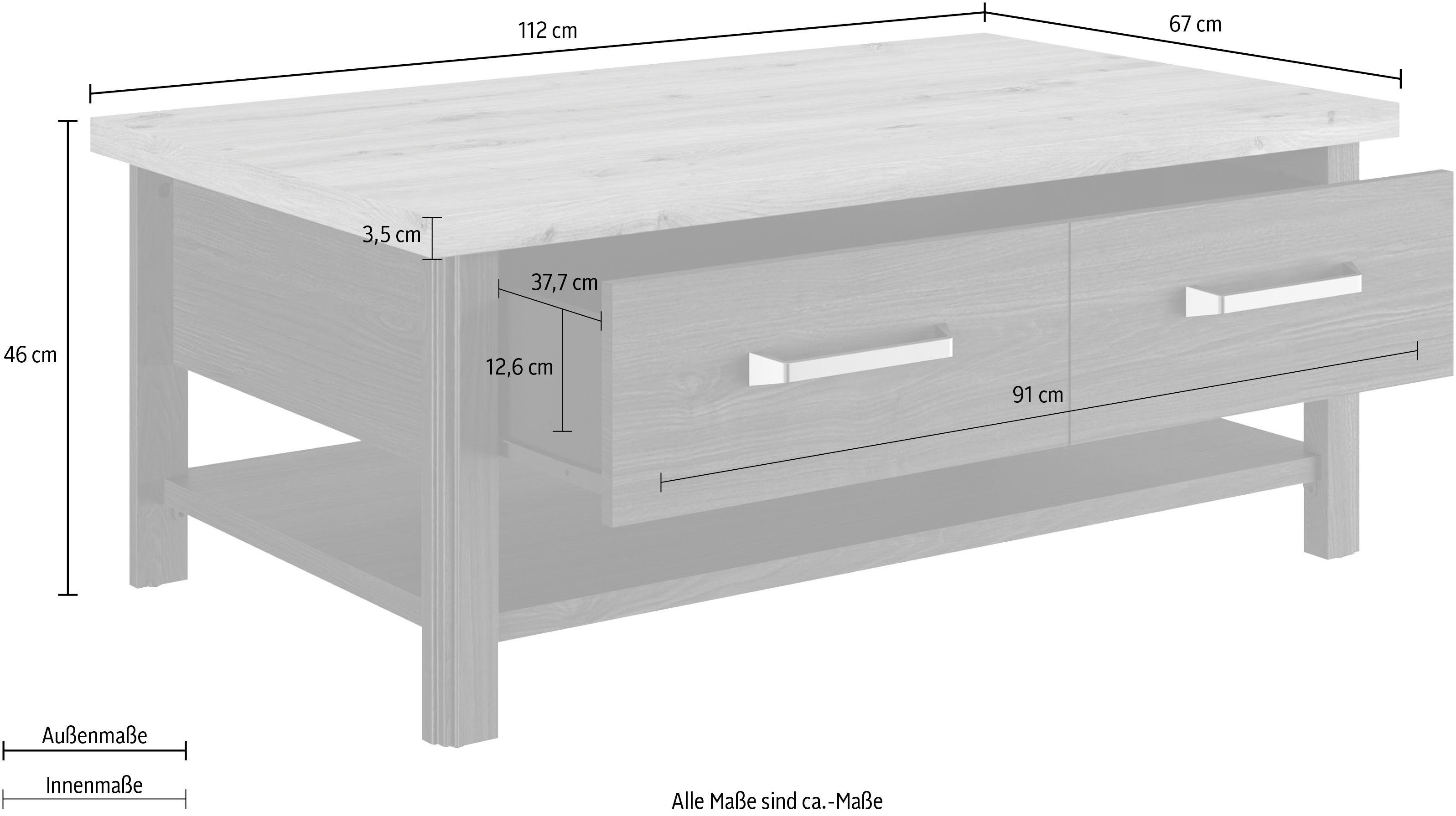 Gami Salontafel Sequoia Woonkamer - collectie in landelijke stijl en industrieel decor (1 stuk)