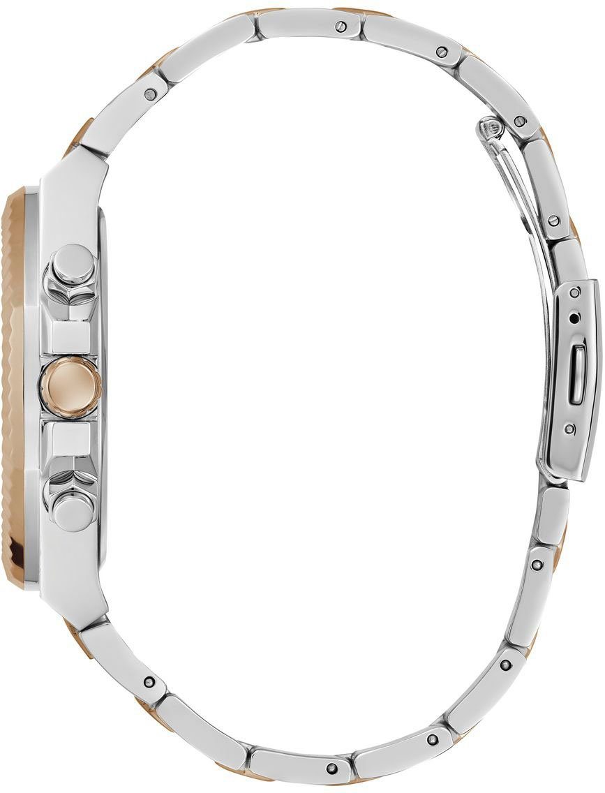 Guess Multifunctioneel horloge EQUITY Horloge, quartzhorloge, herenhorloge, stalen armband
