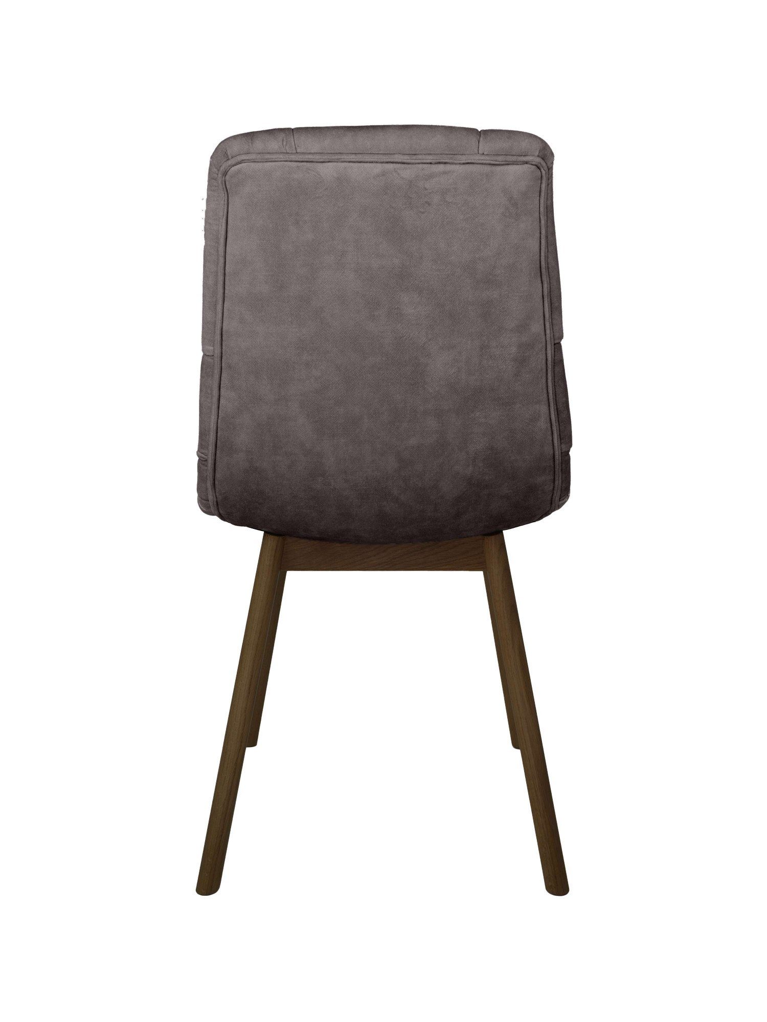 andas Eetkamerstoel Ramon met massief houten poten, in verschillende kleuren en stoffen (set, 2 stuks)