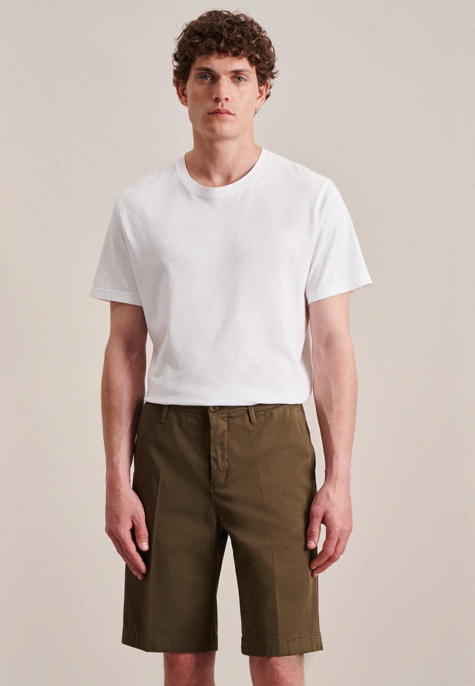 Seidensticker Chino-short Zwarte roos