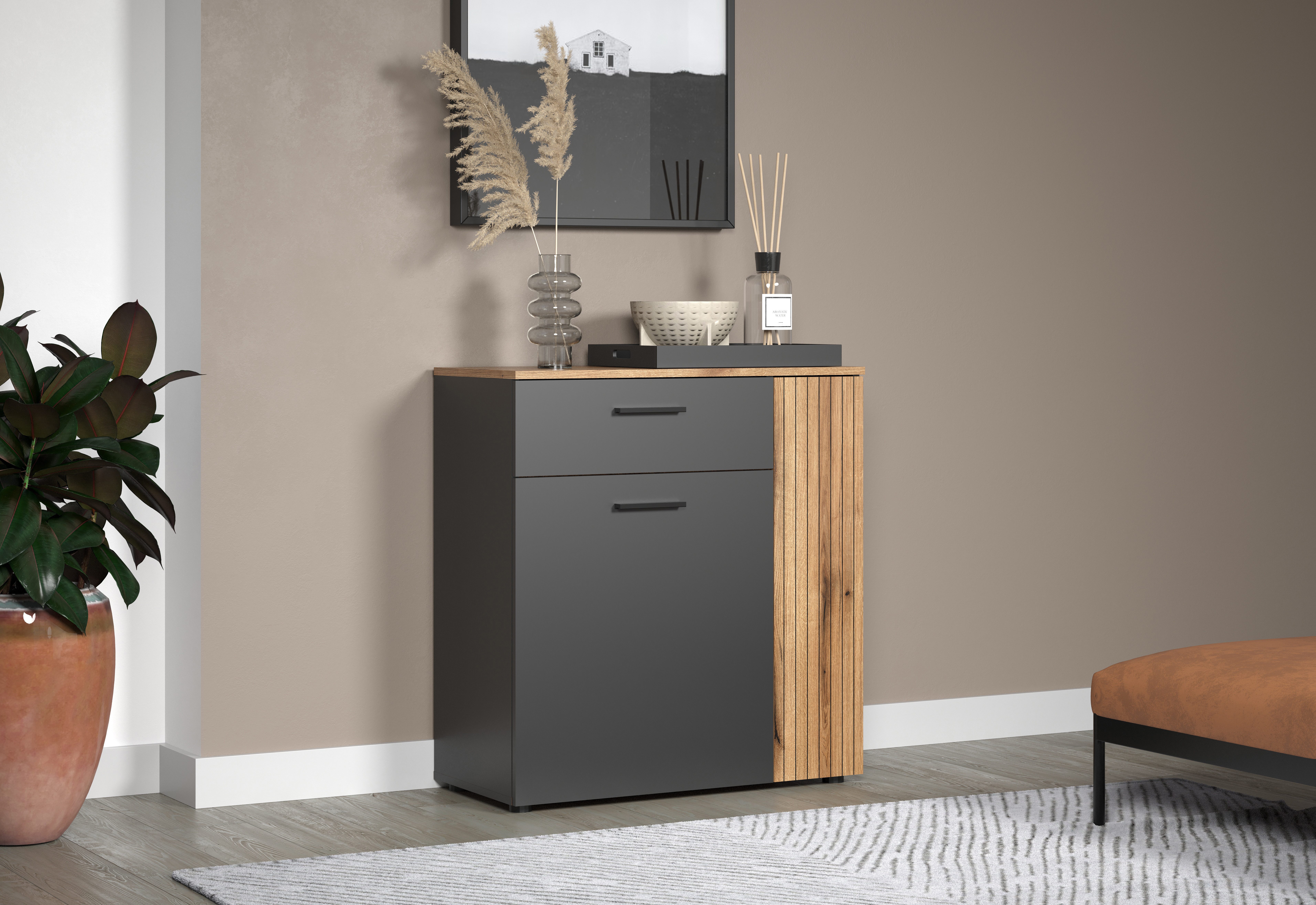 INOSIGN Kast Estepona Opbergkast voor vele ruimtes - (B/D/H) 80/38/86 cm (1 stuk)