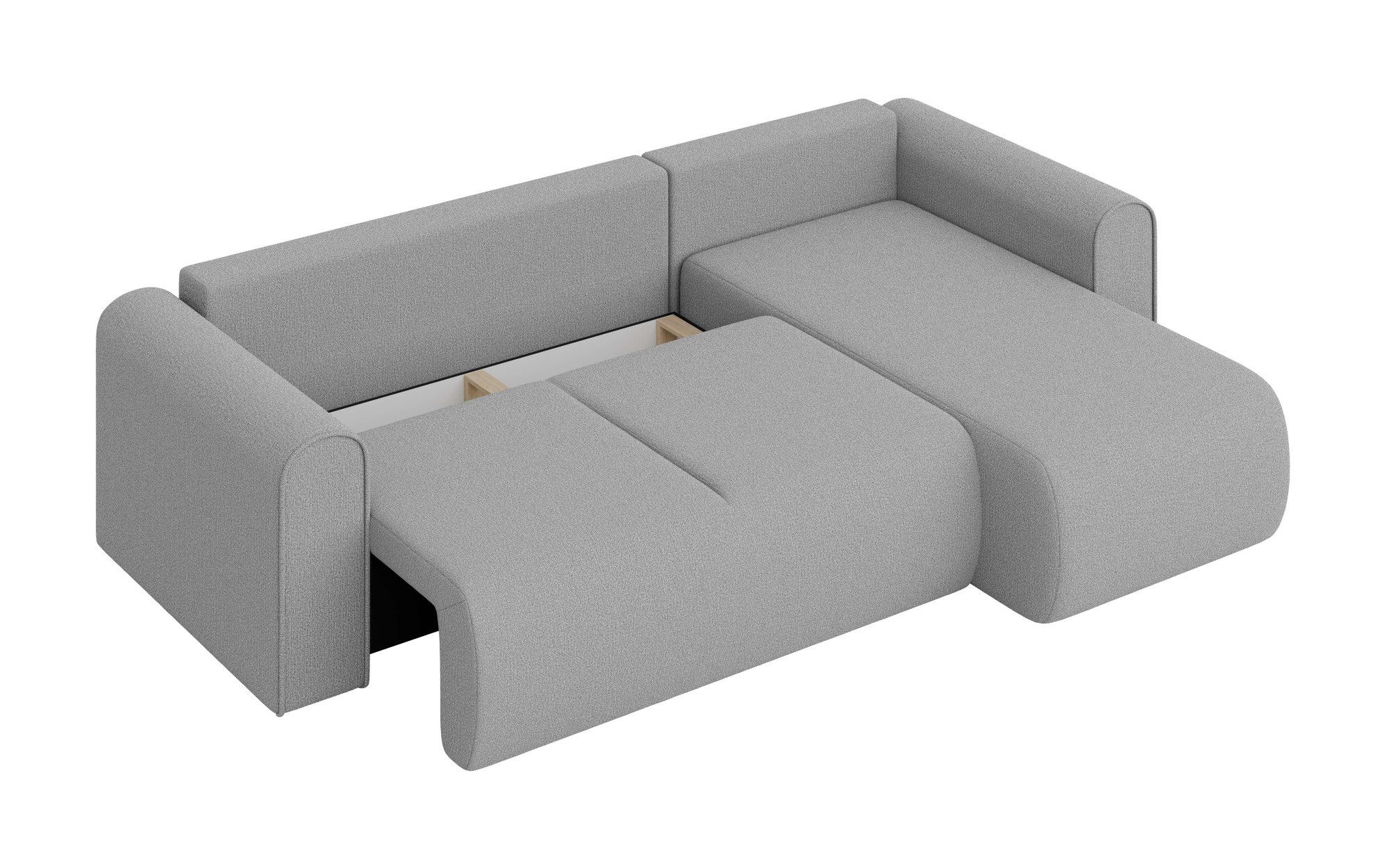 INOSIGN Hoekbank Zacharia optioneel slaapbank met opbergruimte, B/D/H 250/166/86 cm L-vorm met golfondersteuning, recamière aan beide zijden te monteren