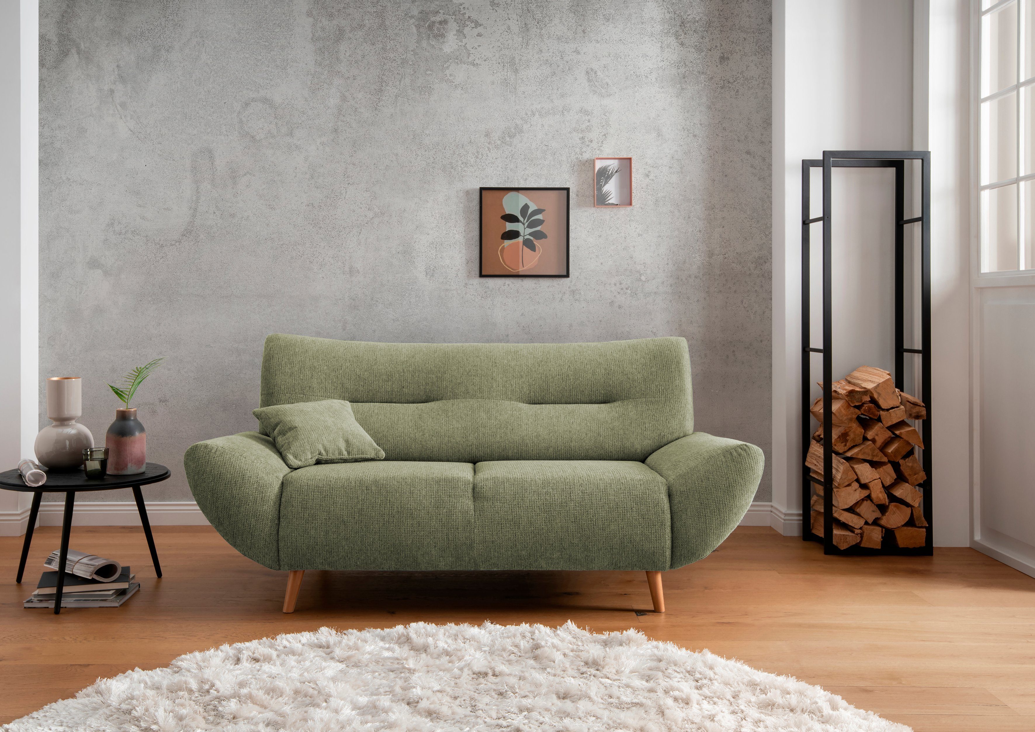 INOSIGN Zithoek Drago, modern en tijdloos, actuele vormtaal, comfortabel leverbaar als fauteuil/hoekbank, diverse stoffen, incl. 2 sierkussens (set, 2-delig)