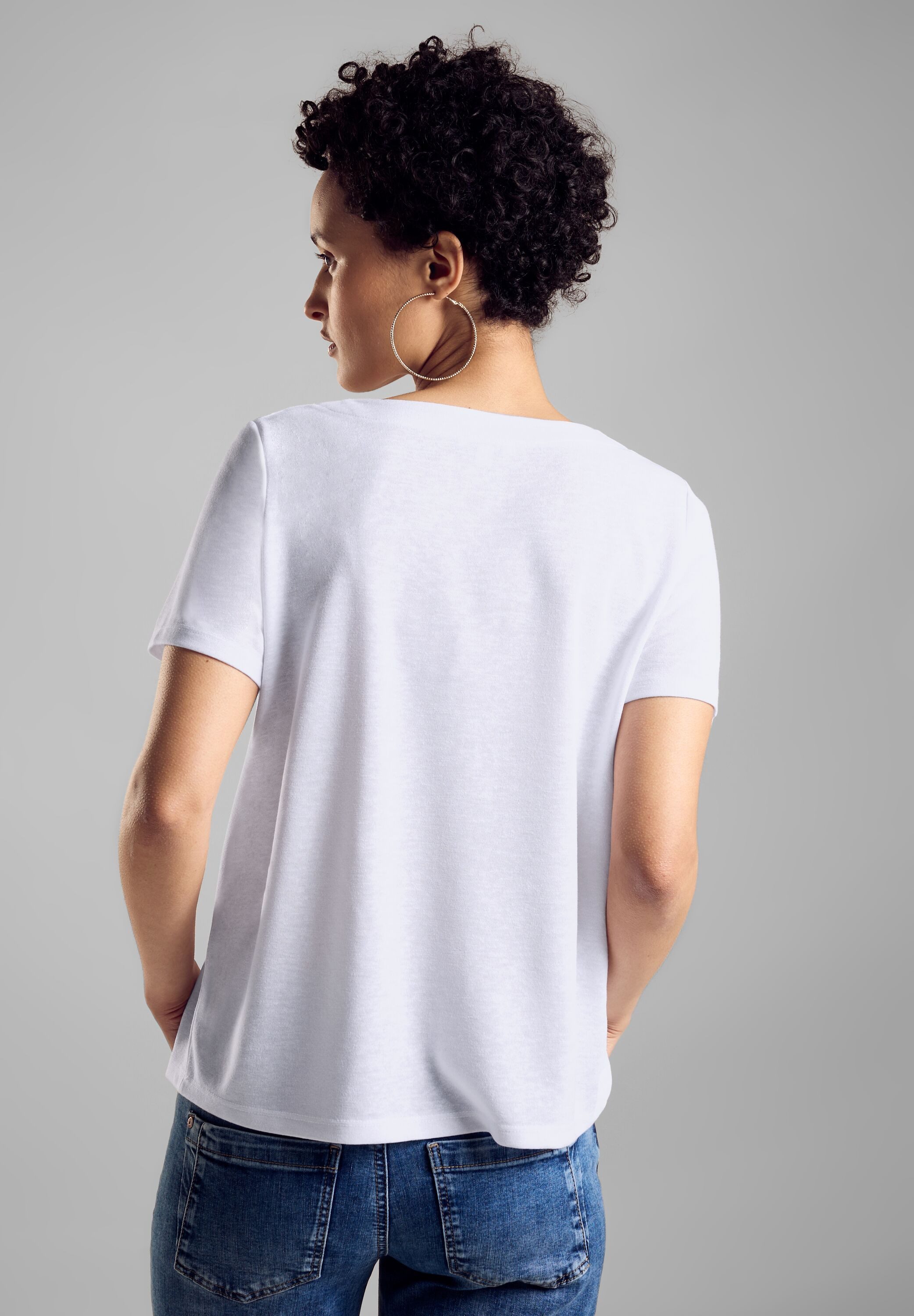 STREET ONE T-shirt met viscose
