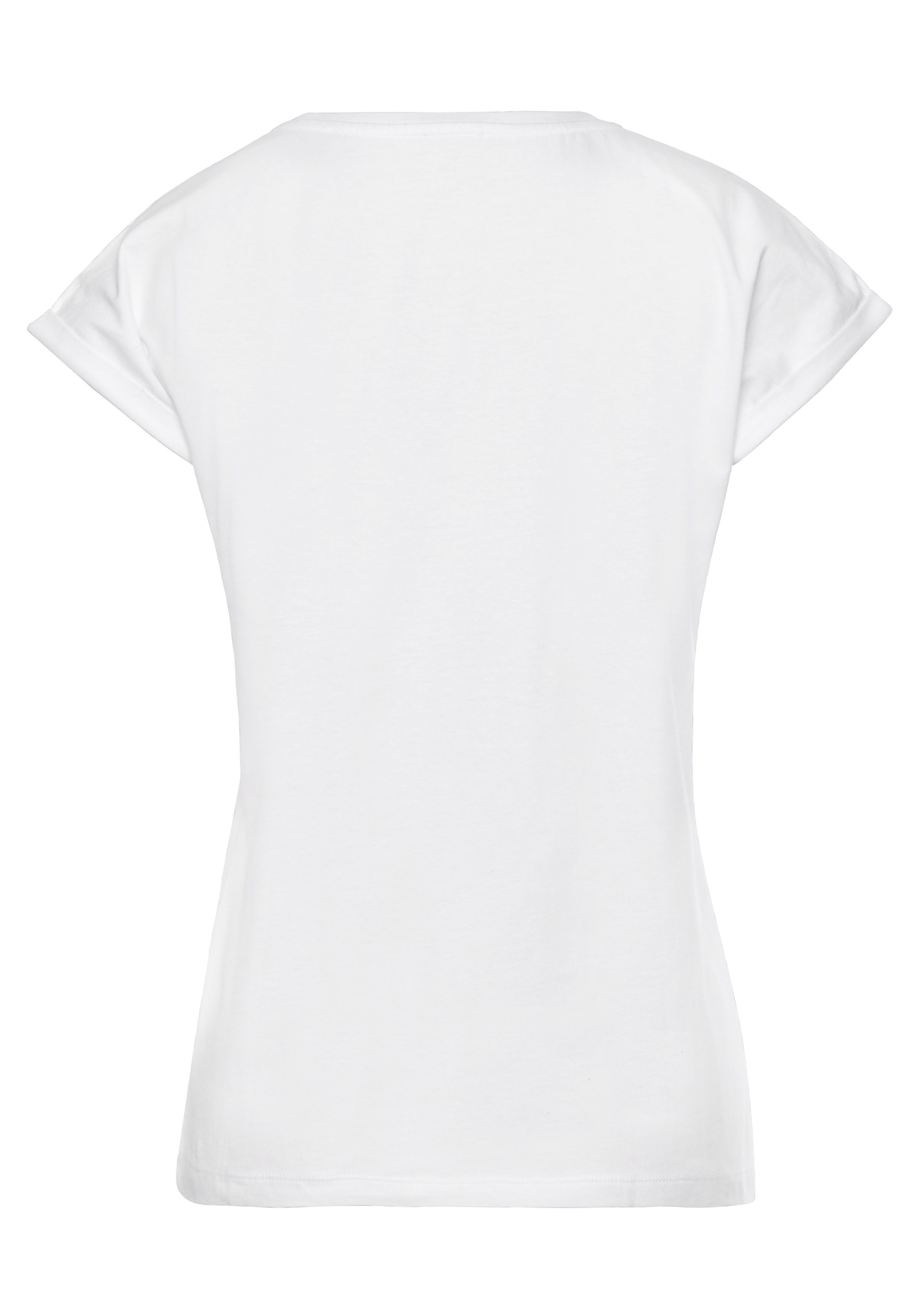 Venice Beach Shirt met korte mouwen met print op de voorzijde katoenen t-shirt losse pasvorm