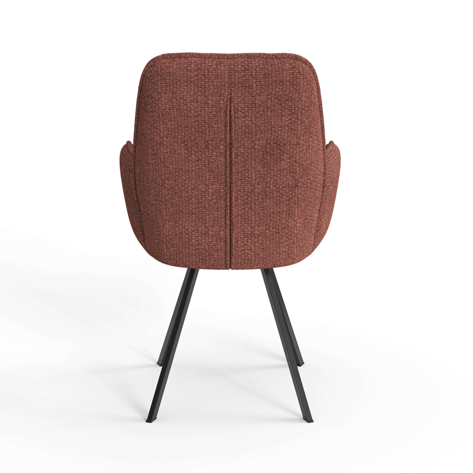 Home affaire Stoel met armleuningen Mily eetkamerstoel, gestoffeerde fauteuil, woonstoel, eetstoel met armleuningen (set, 2 stuks)