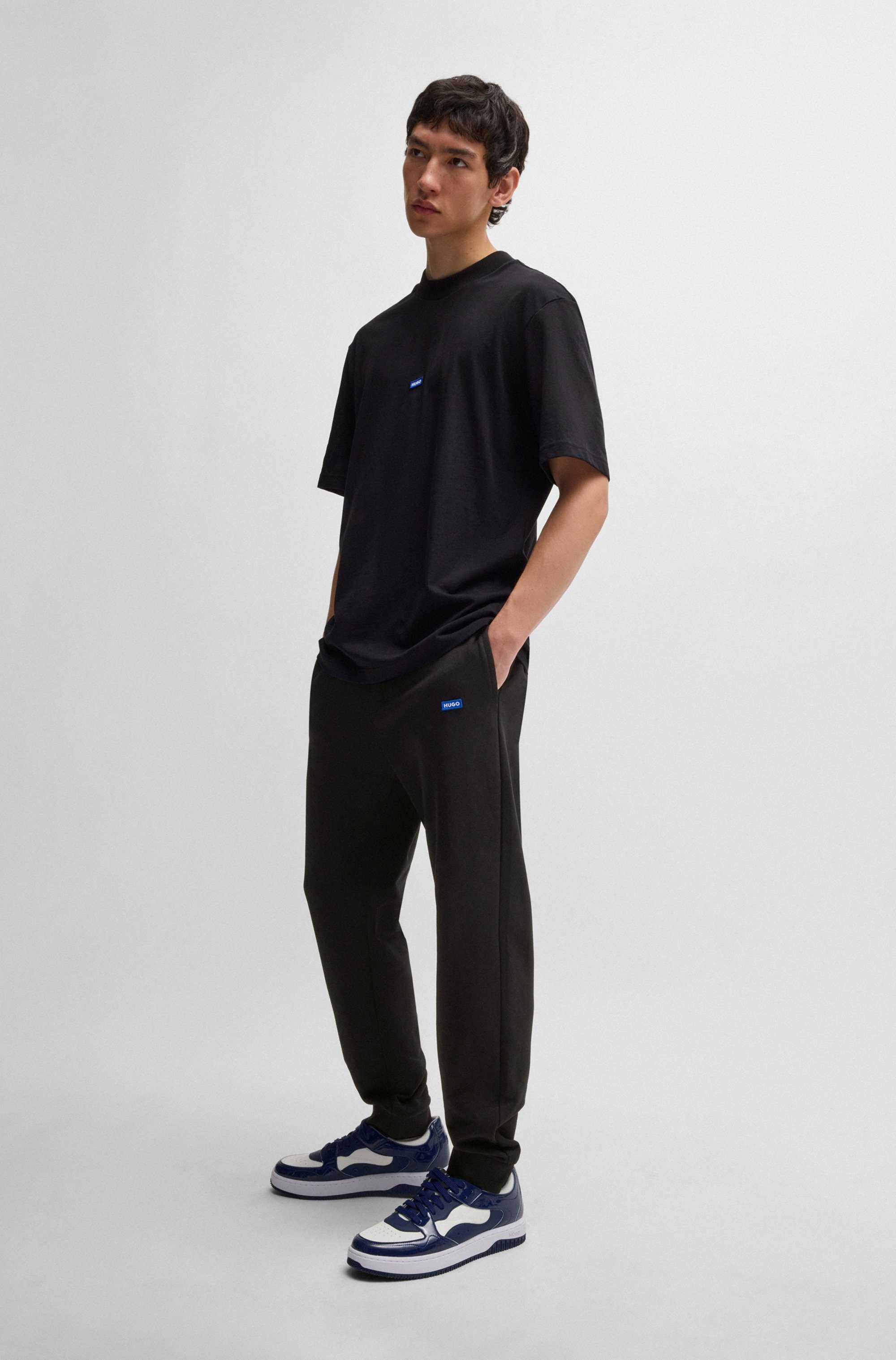 HUGO Blue Joggingbroek Napin met kleine logopatch