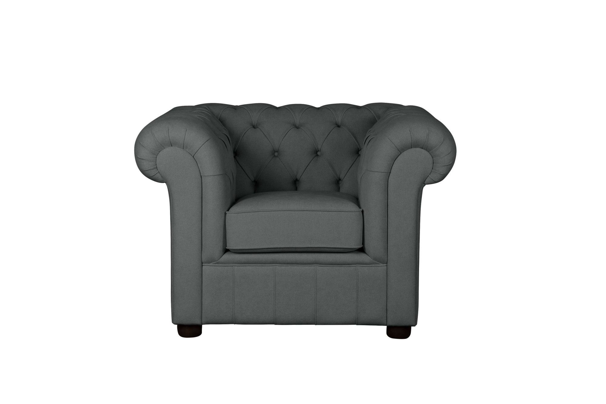 Home affaire Fauteuil CHARENTE, Chesterfield, golfsysteem, afmetingen B/D/H: 105/89/74 cm