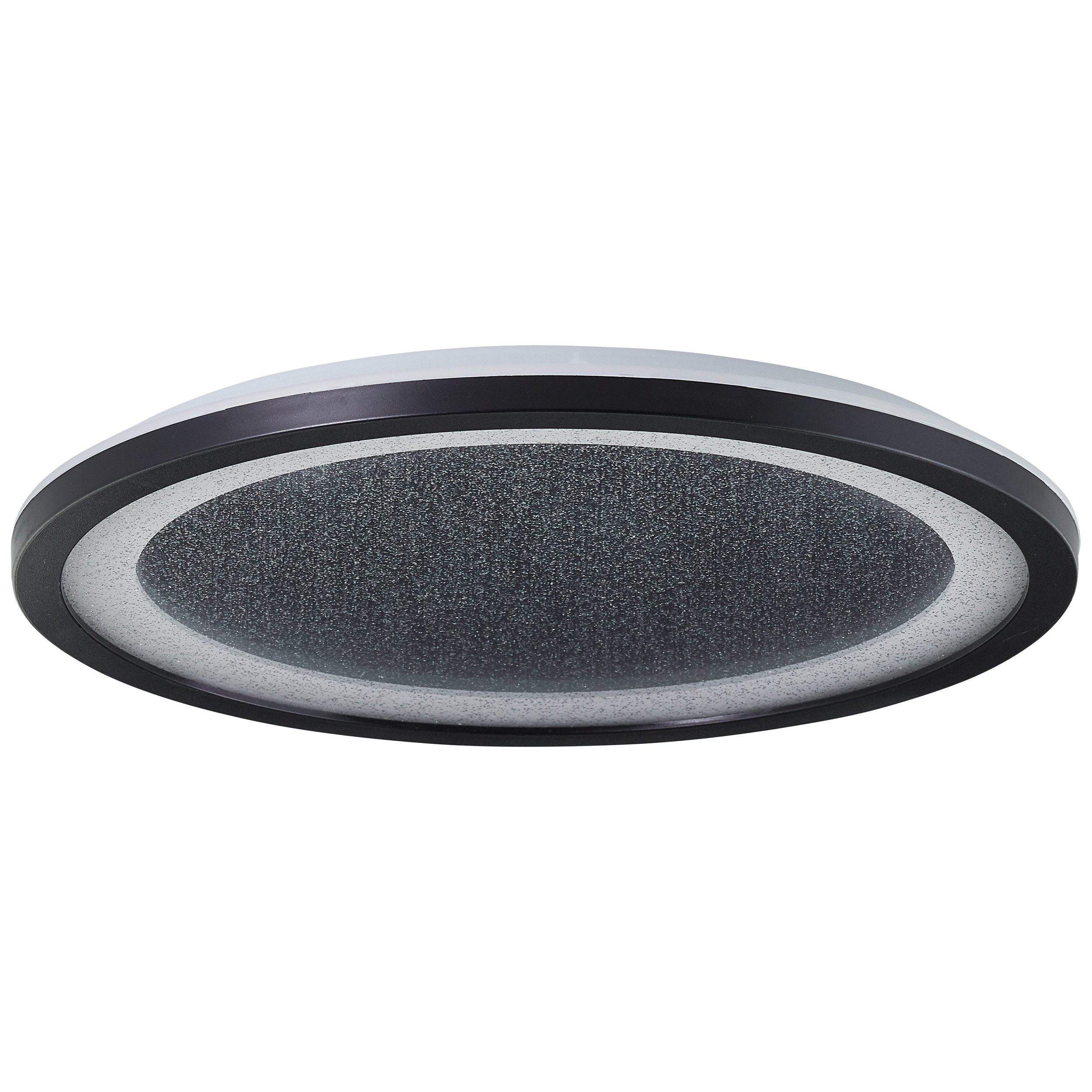BreLight Led-plafondlamp Tanida LED-plafondlamp met glittereffect, 22 W, 2200 lm, 4000 K, zwart