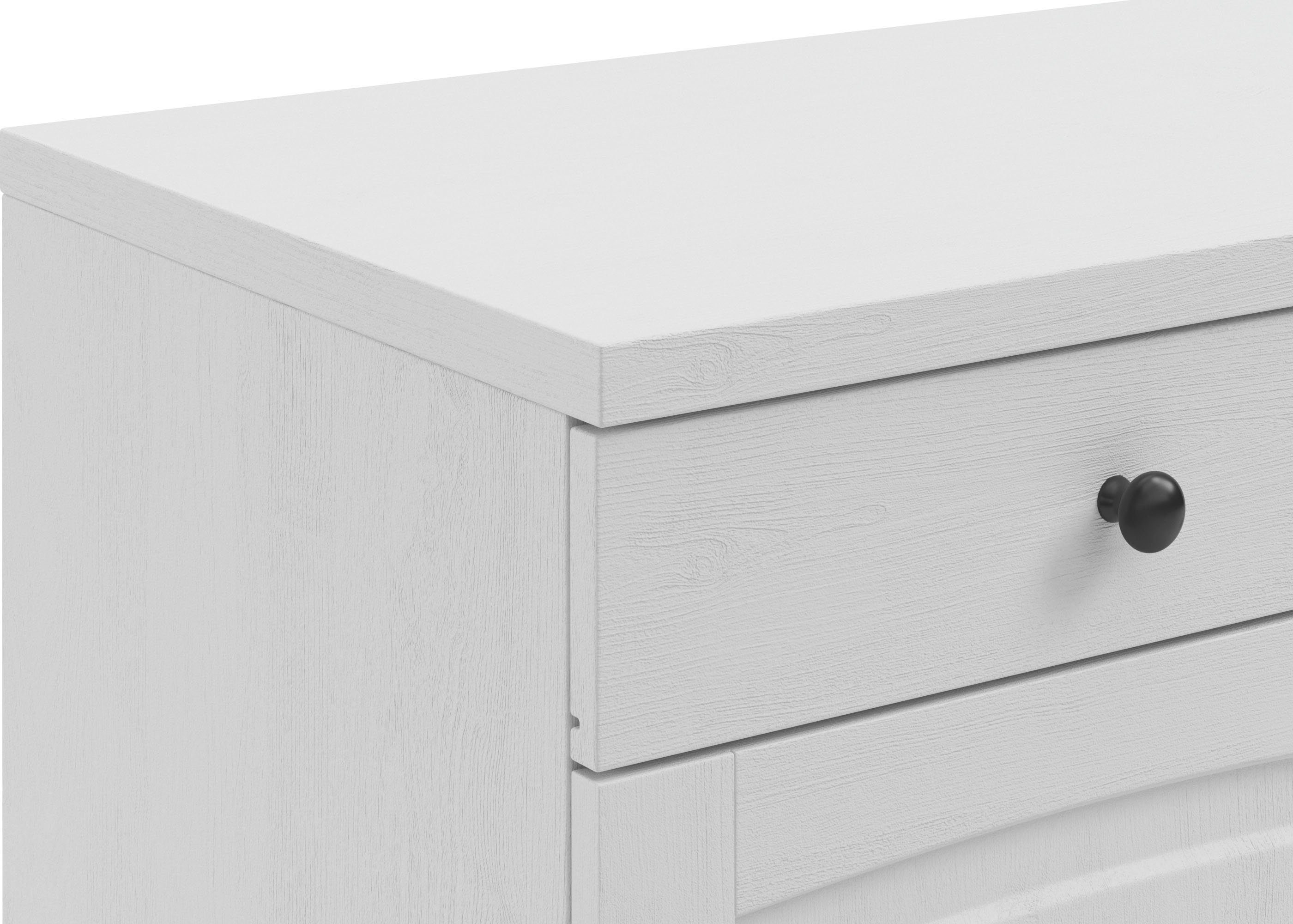 Kochstation Onderkast KS-Osby Massief grenen, breedte 100 cm, 1 deur, 4 laden (1 stuk)