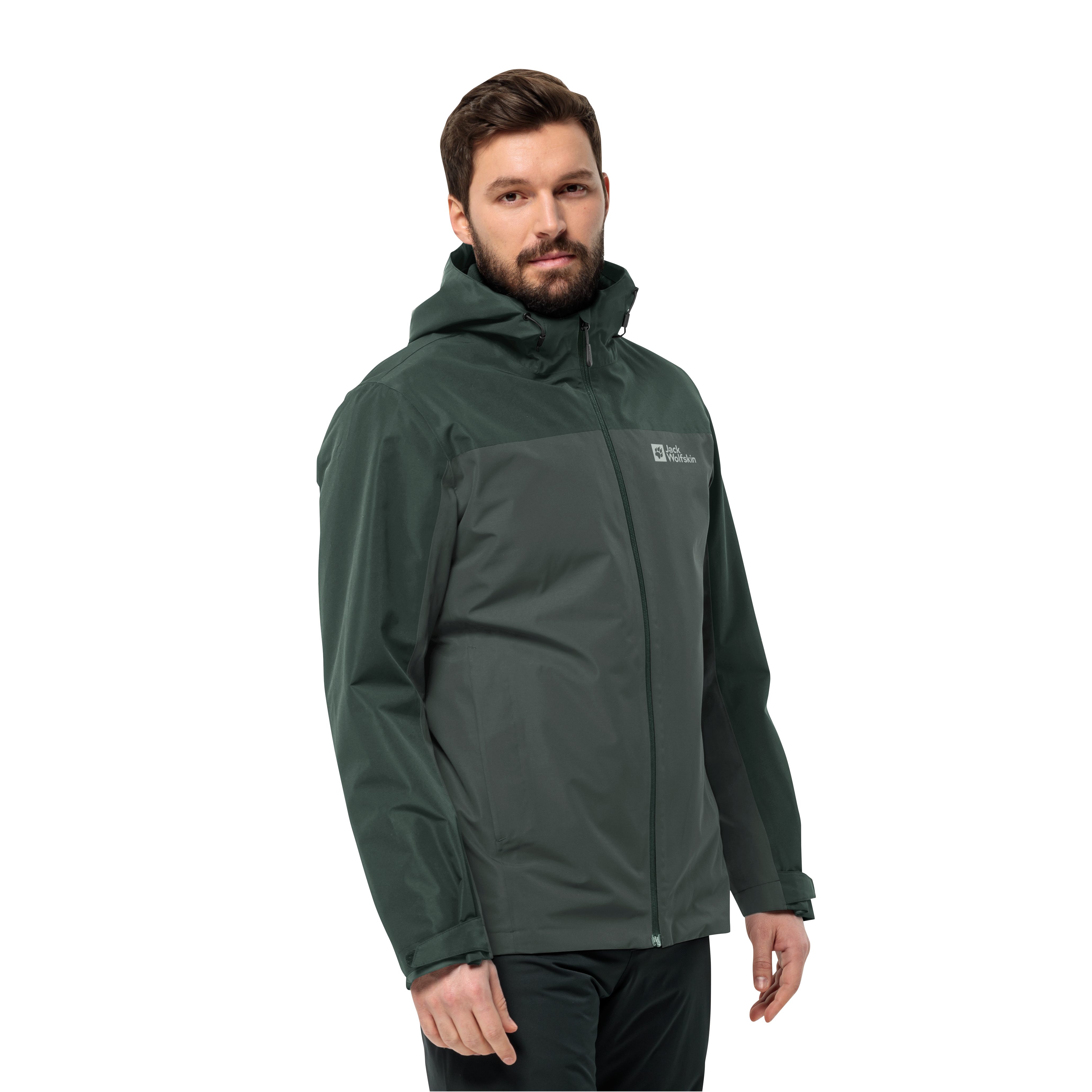 Jack Wolfskin Functioneel 3-in-1-jack TAUBENBERG 3IN1 JKT M met waterafstotende ritsen