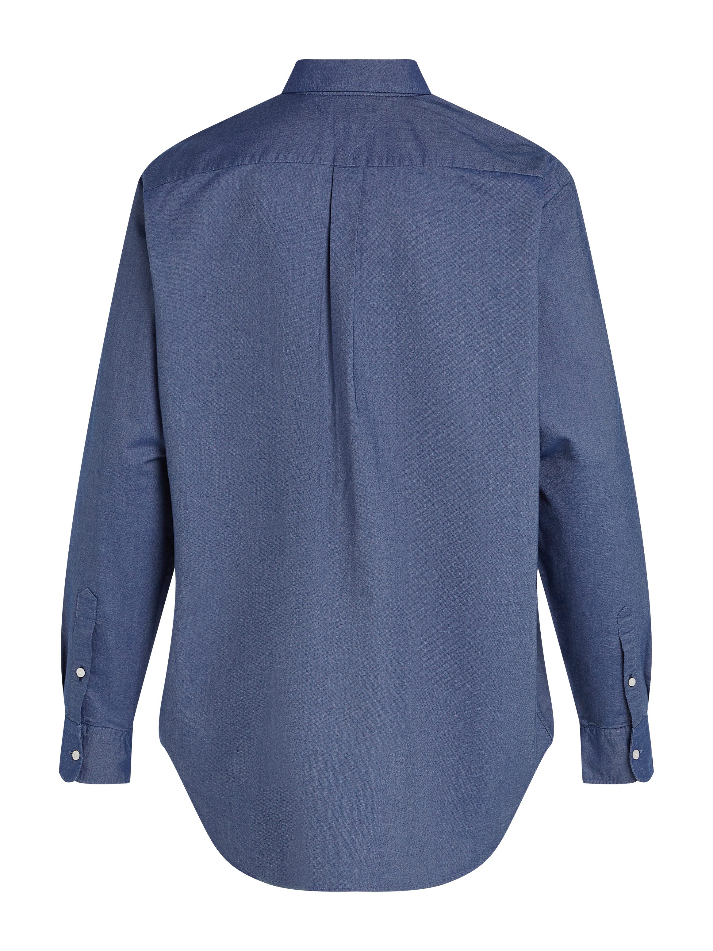 Tommy Hilfiger Overhemd met lange mouwen BT-SOLID HERITAGE OXFORD S-B in grote maten logoborduring