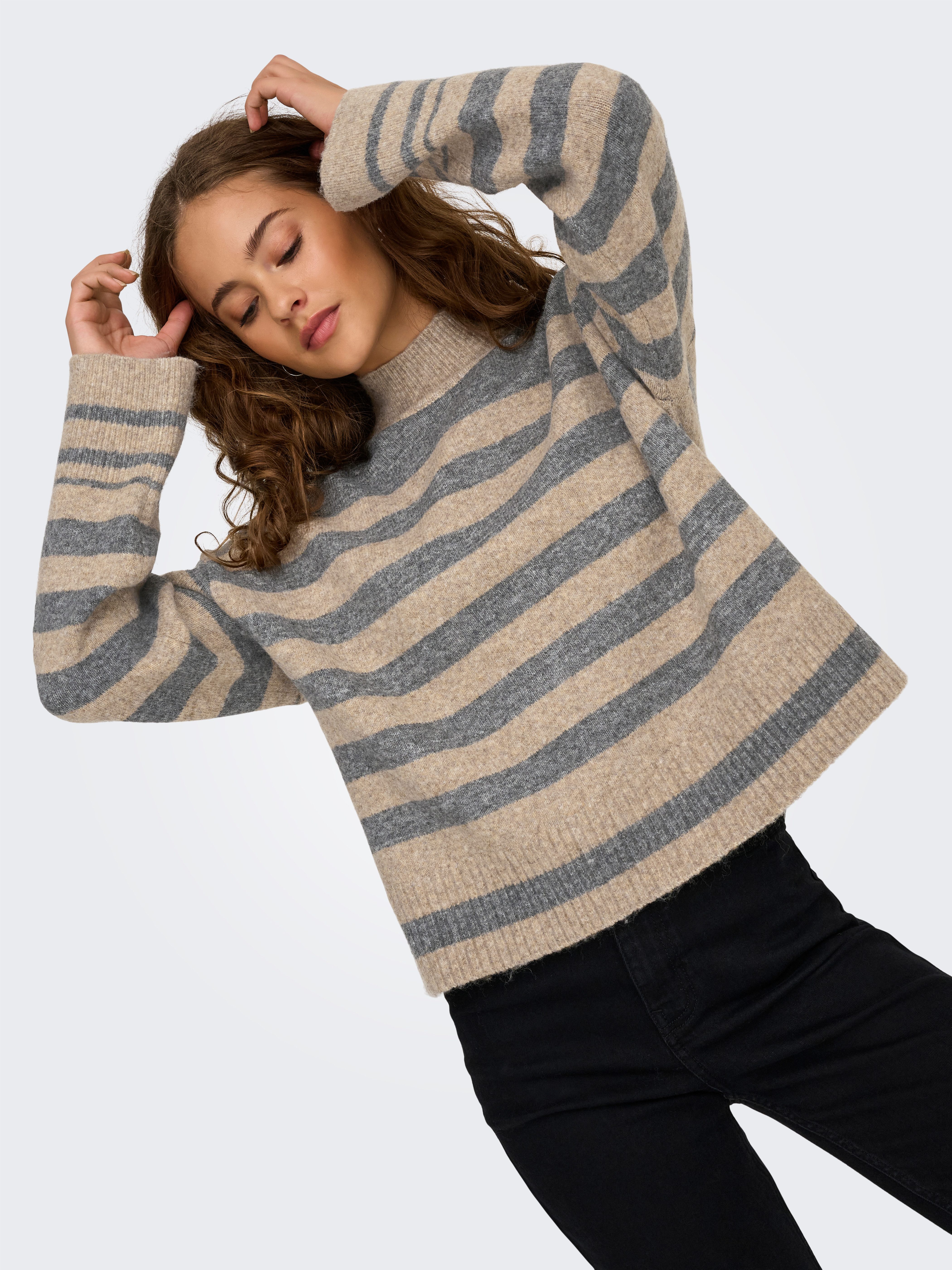 Only Gebreide trui ONLHEIDI LS HIGHNECK PULLOVER KNT NCA