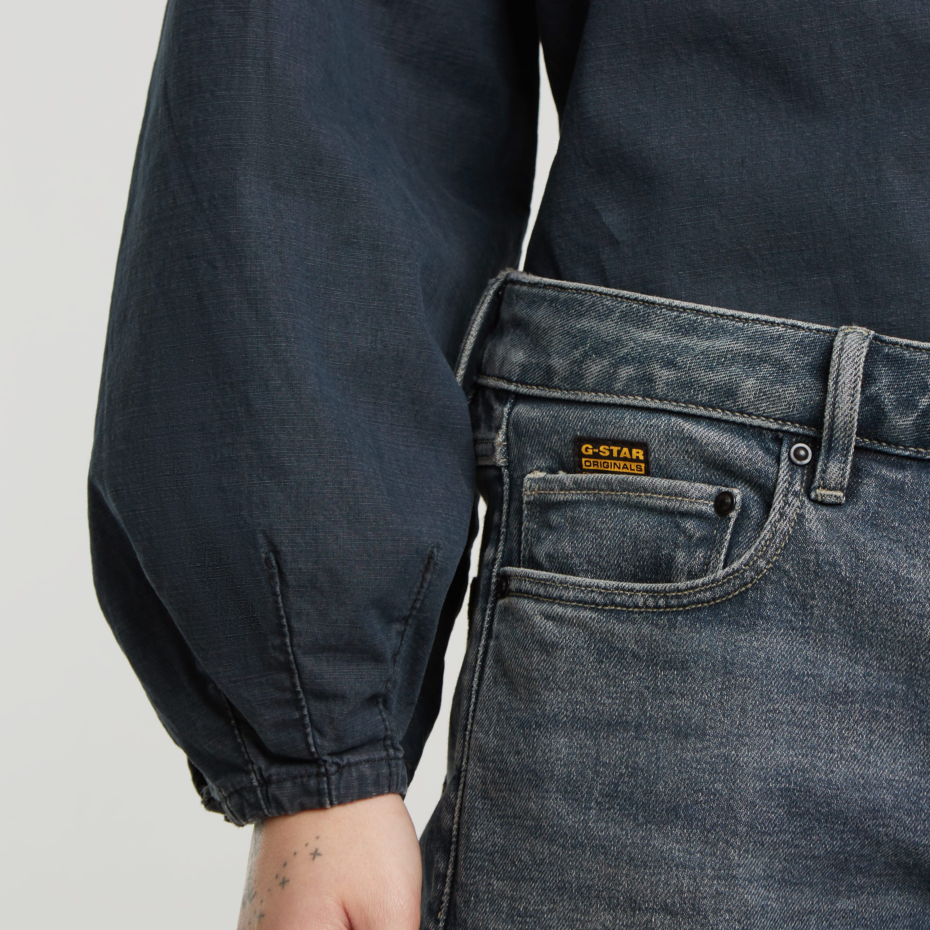 G-Star RAW Boyfriendjeans Kate Katoen-stretch denim kwaliteit voor meer draagcomfort