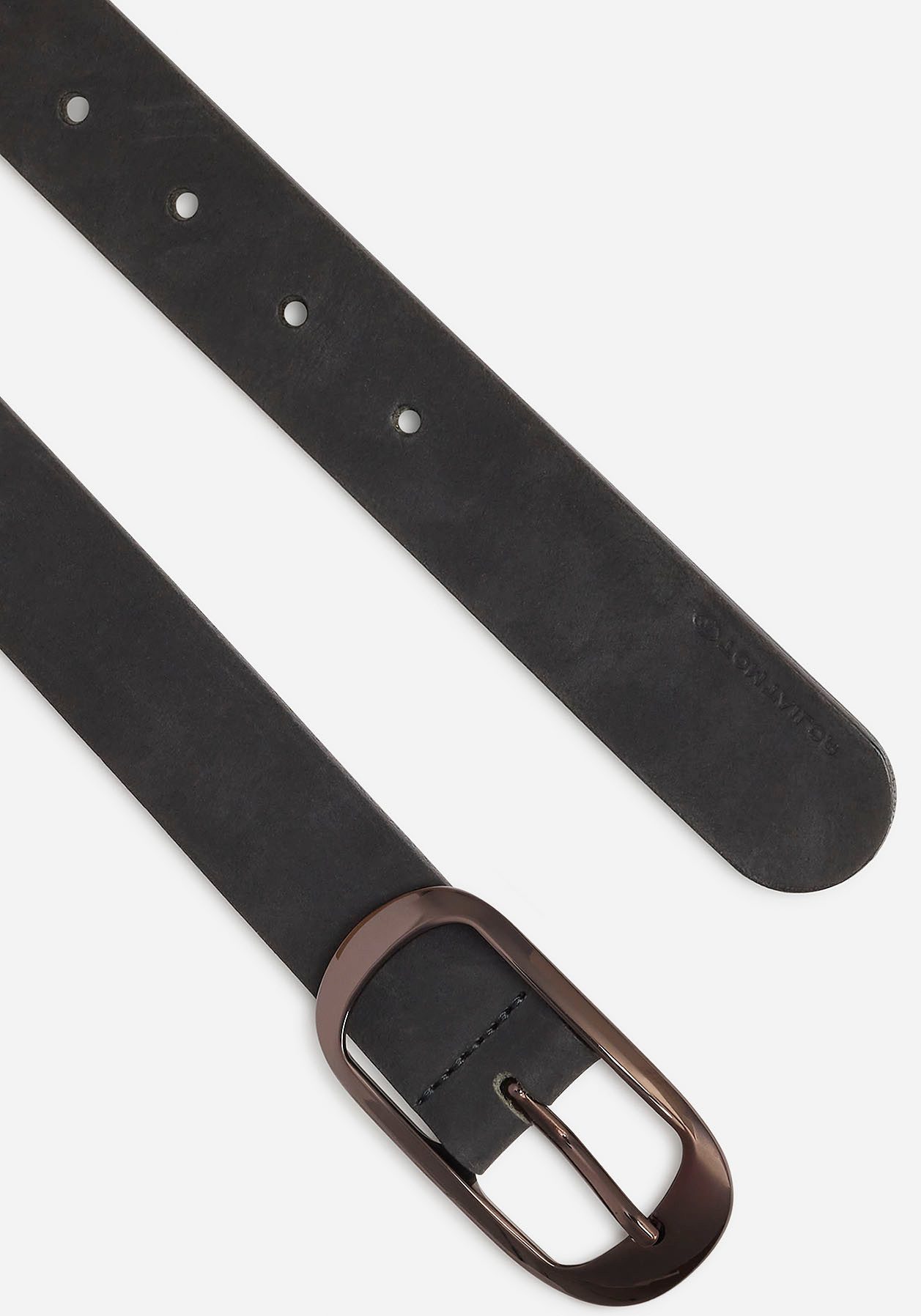 Tom Tailor Leren riem TTLEXI 3 cm brede damesriem, velourslederlook, modieus veelzijdig