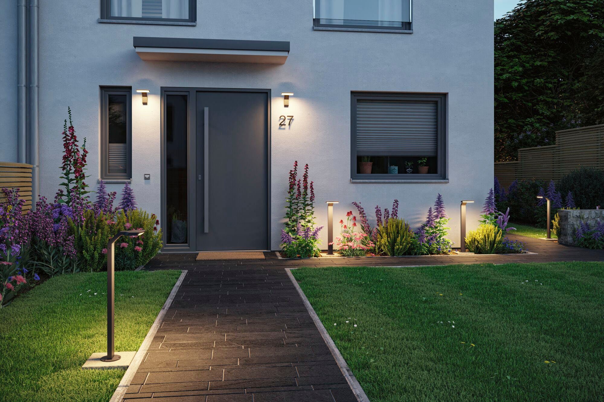 Paulmann Led-wandlamp voor buiten Zenera 230V 3000K Antraciet
