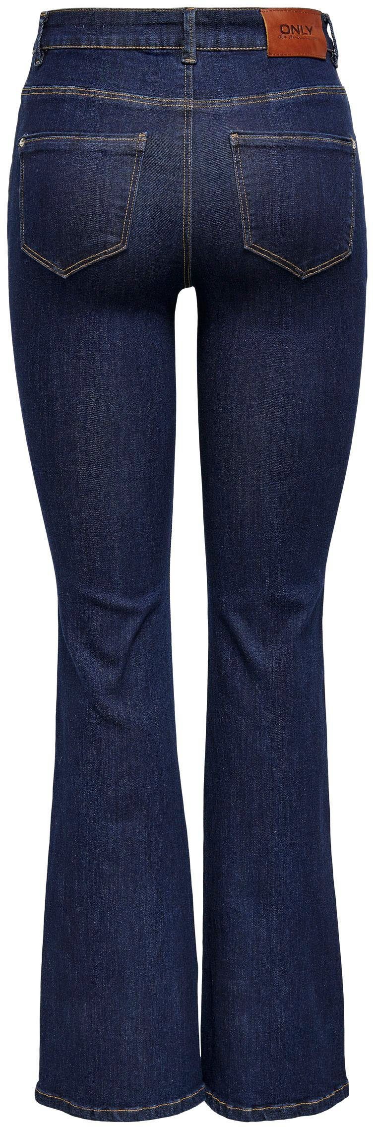 Only Bootcut jeans ONLWAUW LIFE HW FLARED RINSE DNM