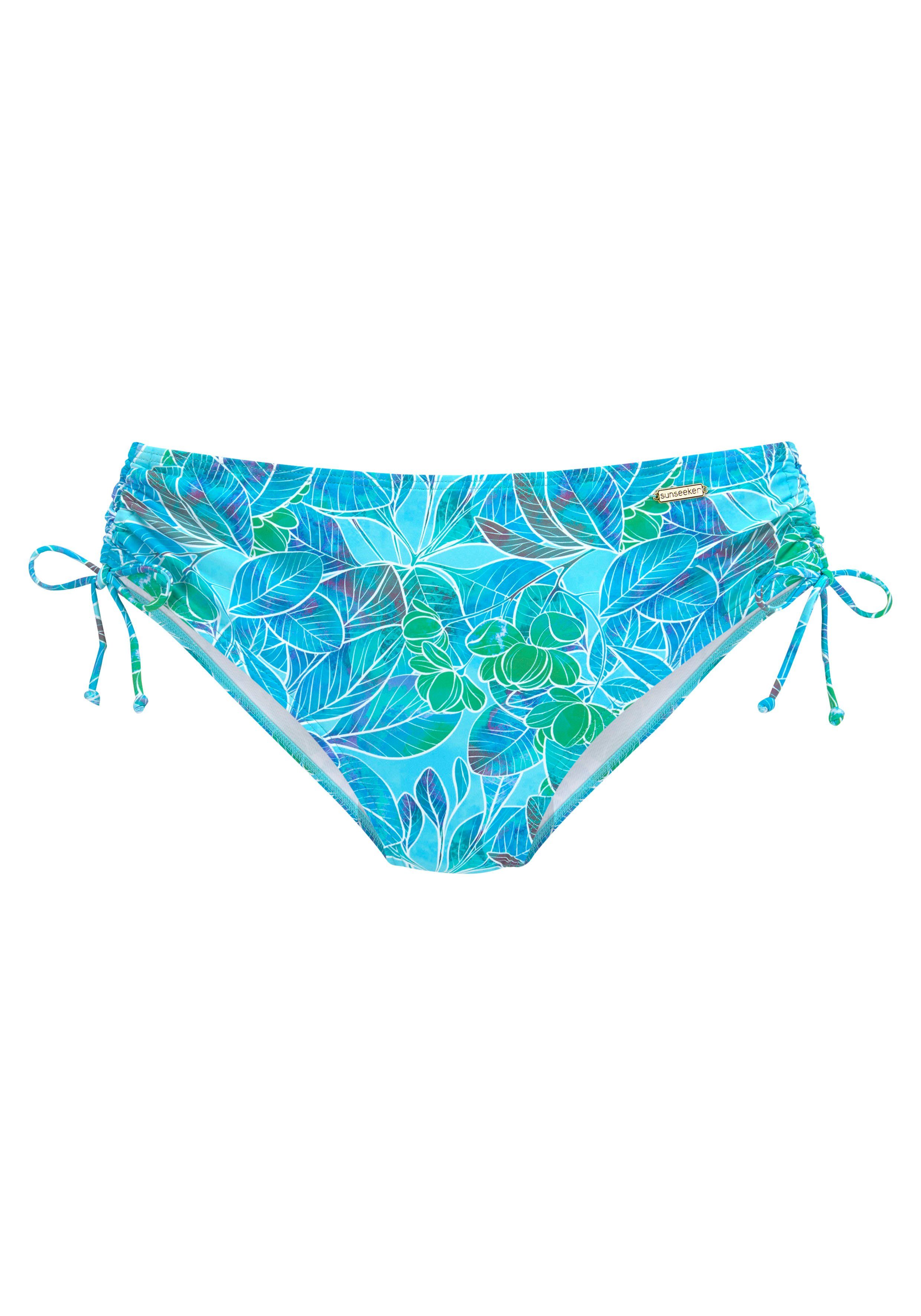 Sunseeker Bikinibroekje Lapa zij verstelbaar en met tropische print