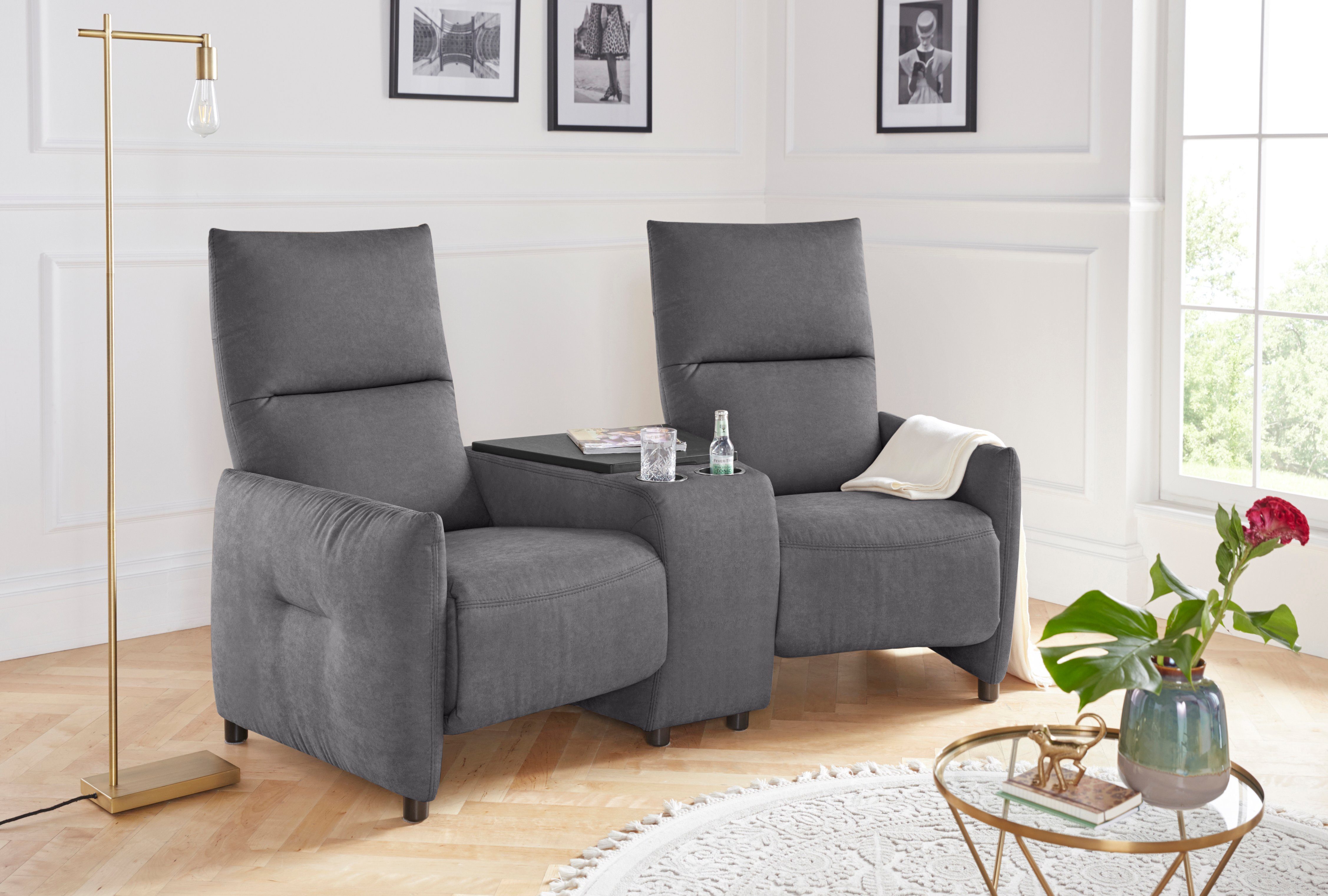 exxpo - sofa fashion 2-zitsbank Inclusief relaxfunctie en naar keuze vak