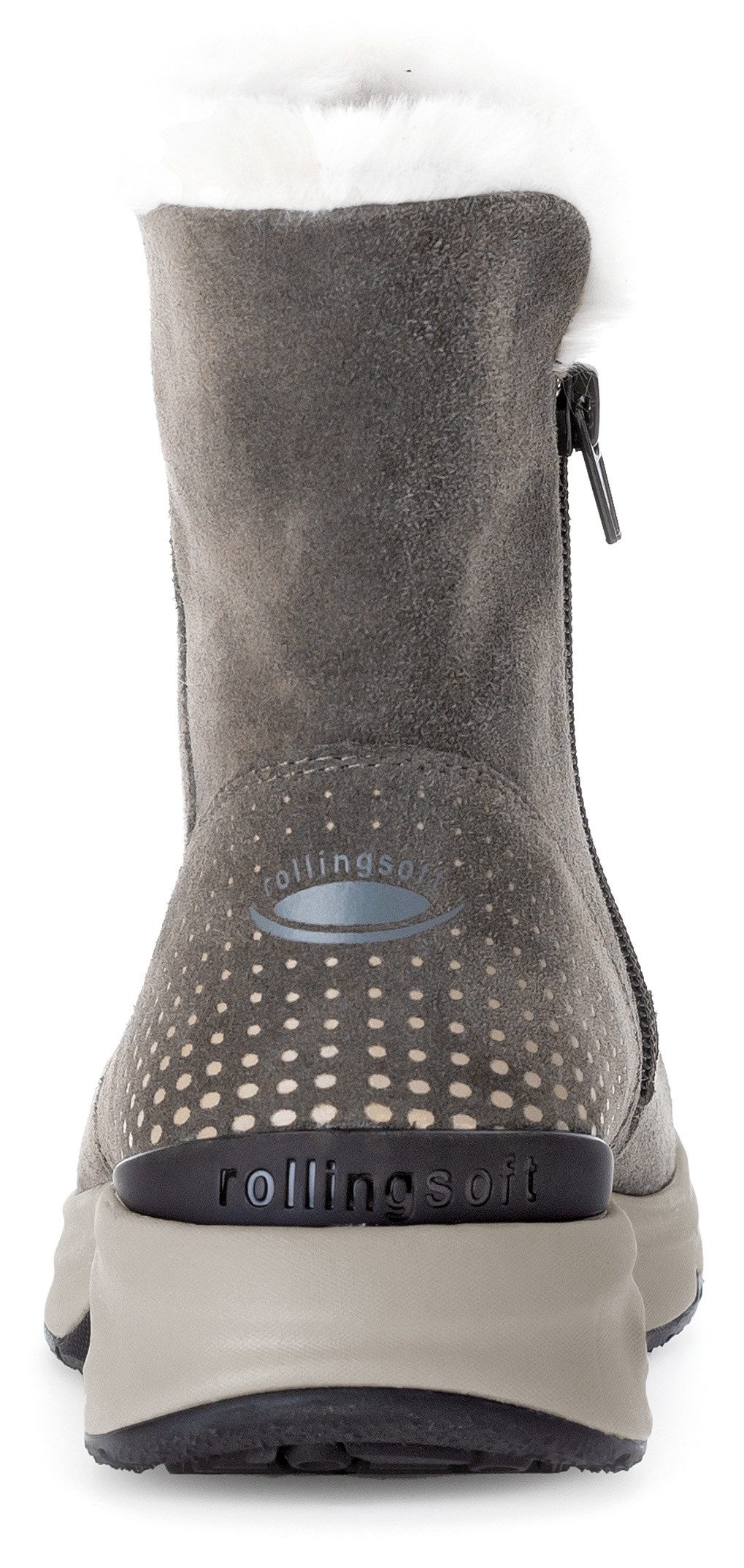 Gabor Rollingsoft Winterlaarzen , sleehak, enkellaars met de typische rollingsoft-buitenzool