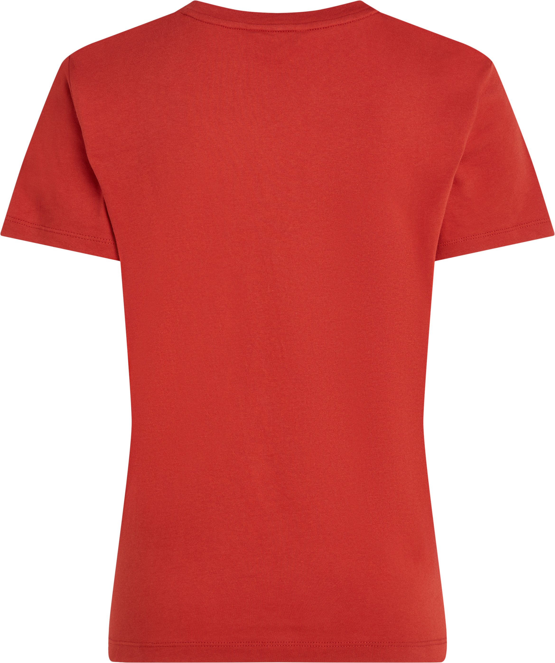 Tommy Hilfiger T-shirt REG CORP LOGO C-NK SS met een logo-opschrift