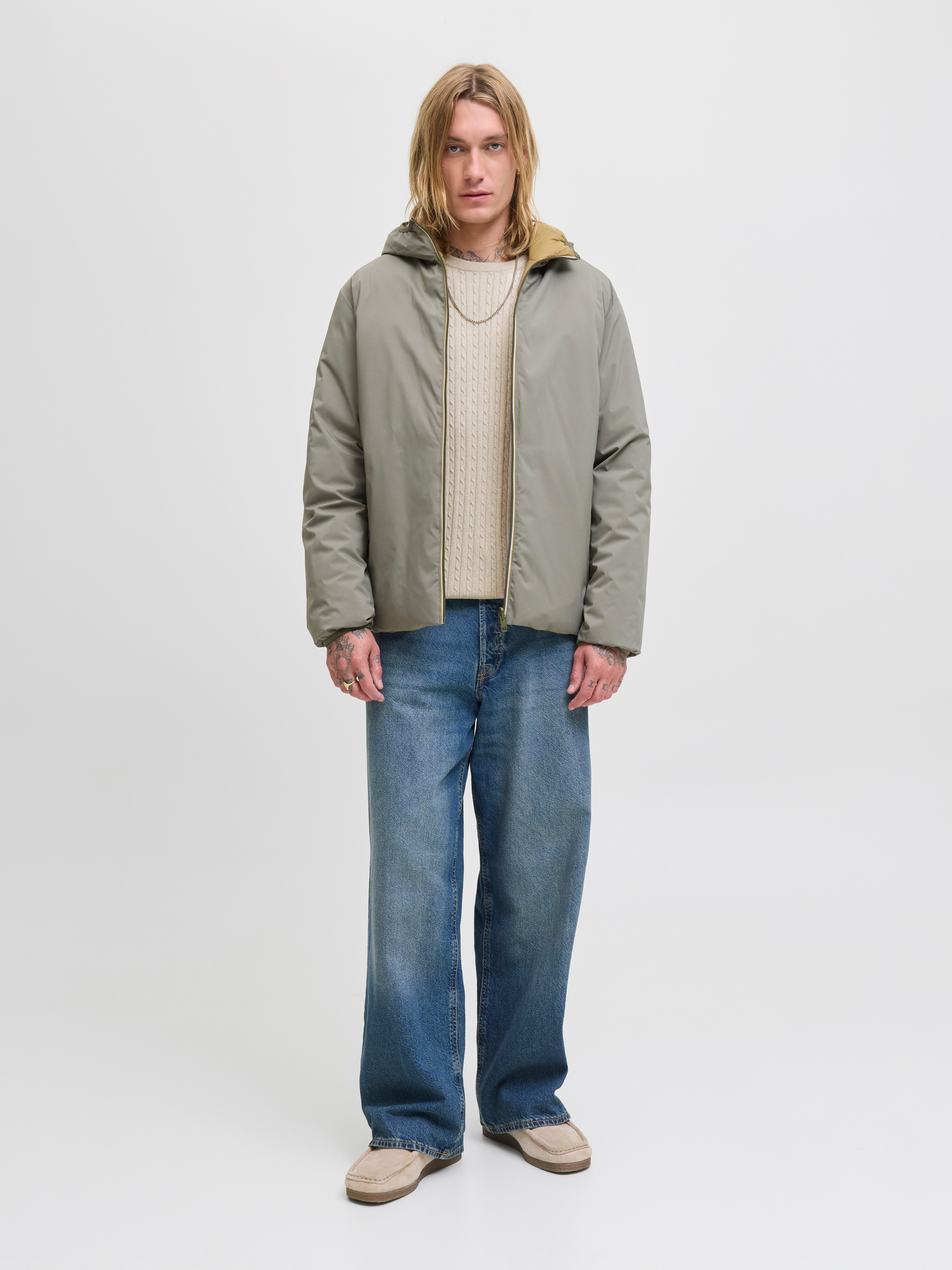 Jack & Jones Gebreide trui JJEEMIL KNIT CABLE CREW NECK NOOS
