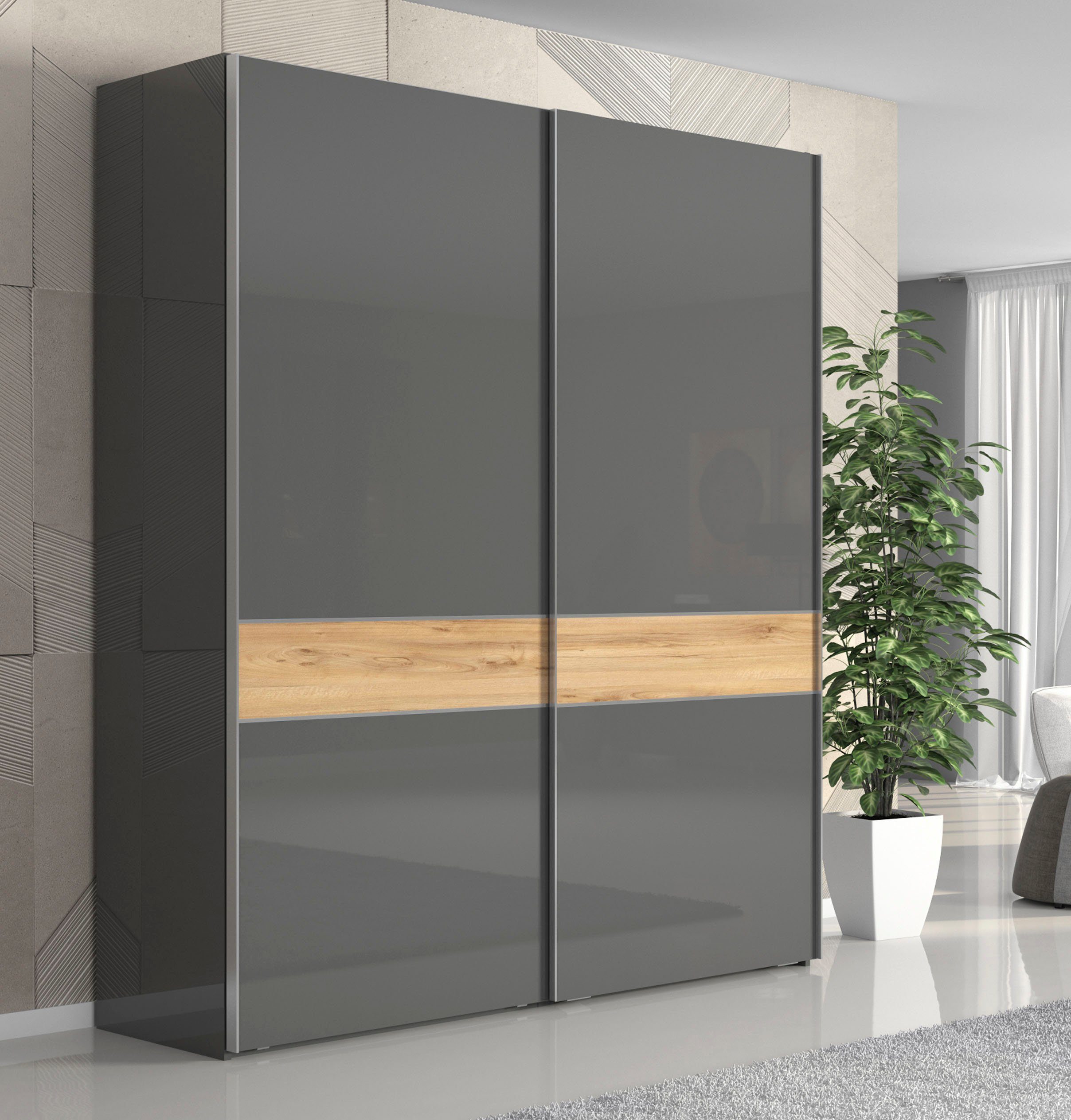 Places of Style Zweefdeurkast Onyx UV gelakt voor duurzame oppervlakken, soft-closefunctie