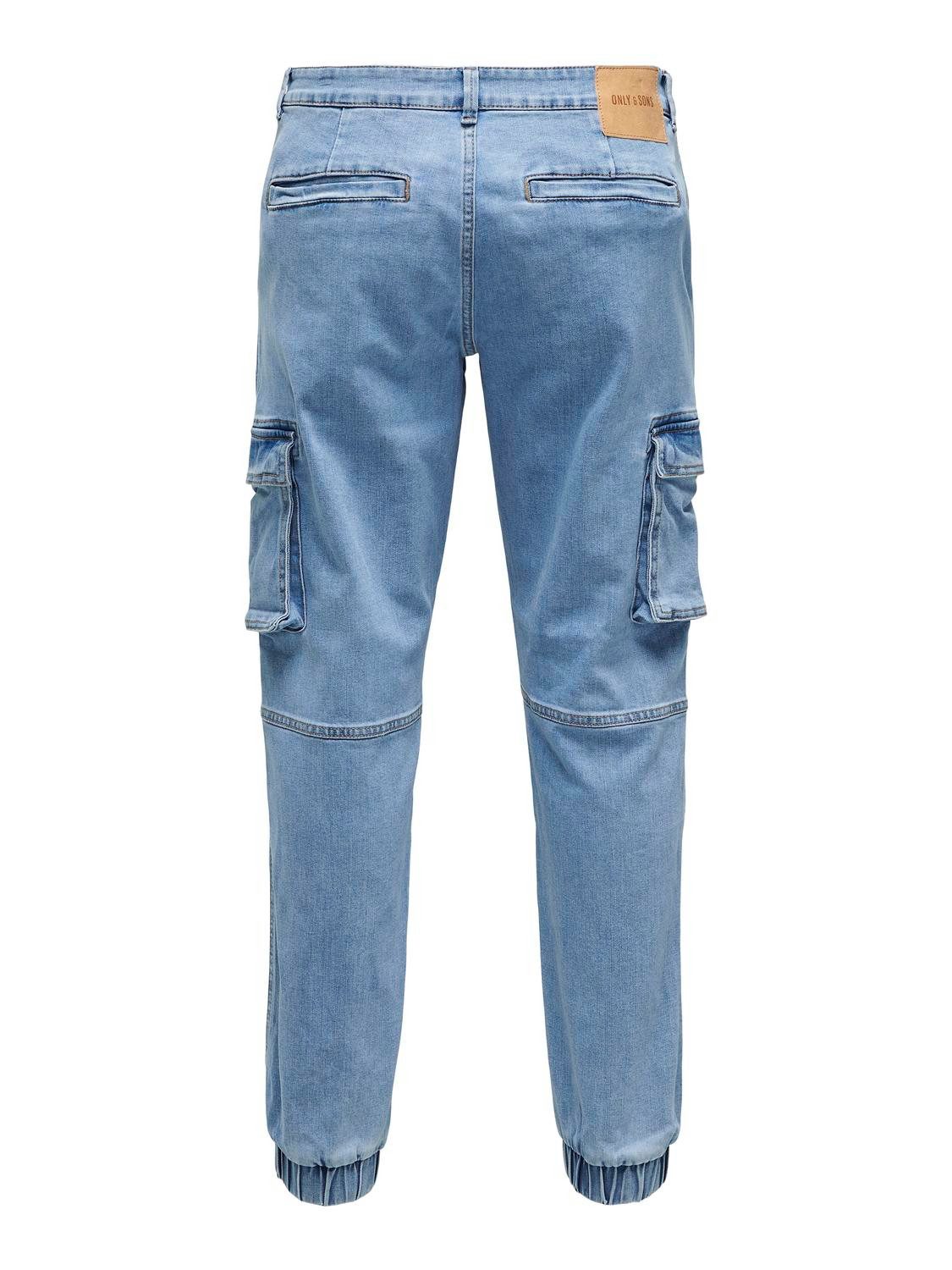 ONLY & SONS Cargo jeans ONSCAM STAGE CARGO LBD 0414 PIM DNM CS
