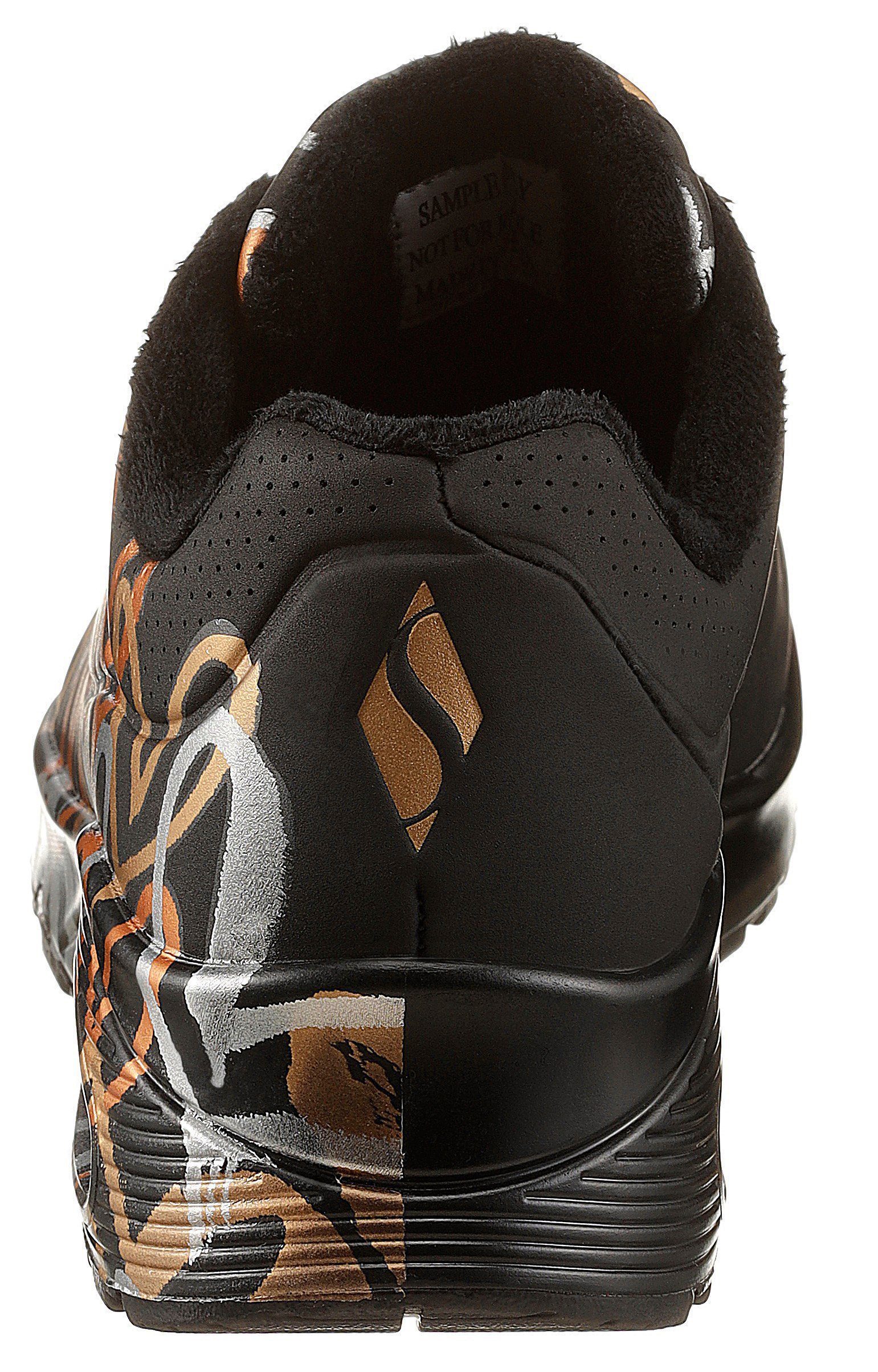 Skechers Sneakers UNO - METALLIC LOVE Vrijetijdsschoen, lage schoen, veterschoen met trendy metallic-print