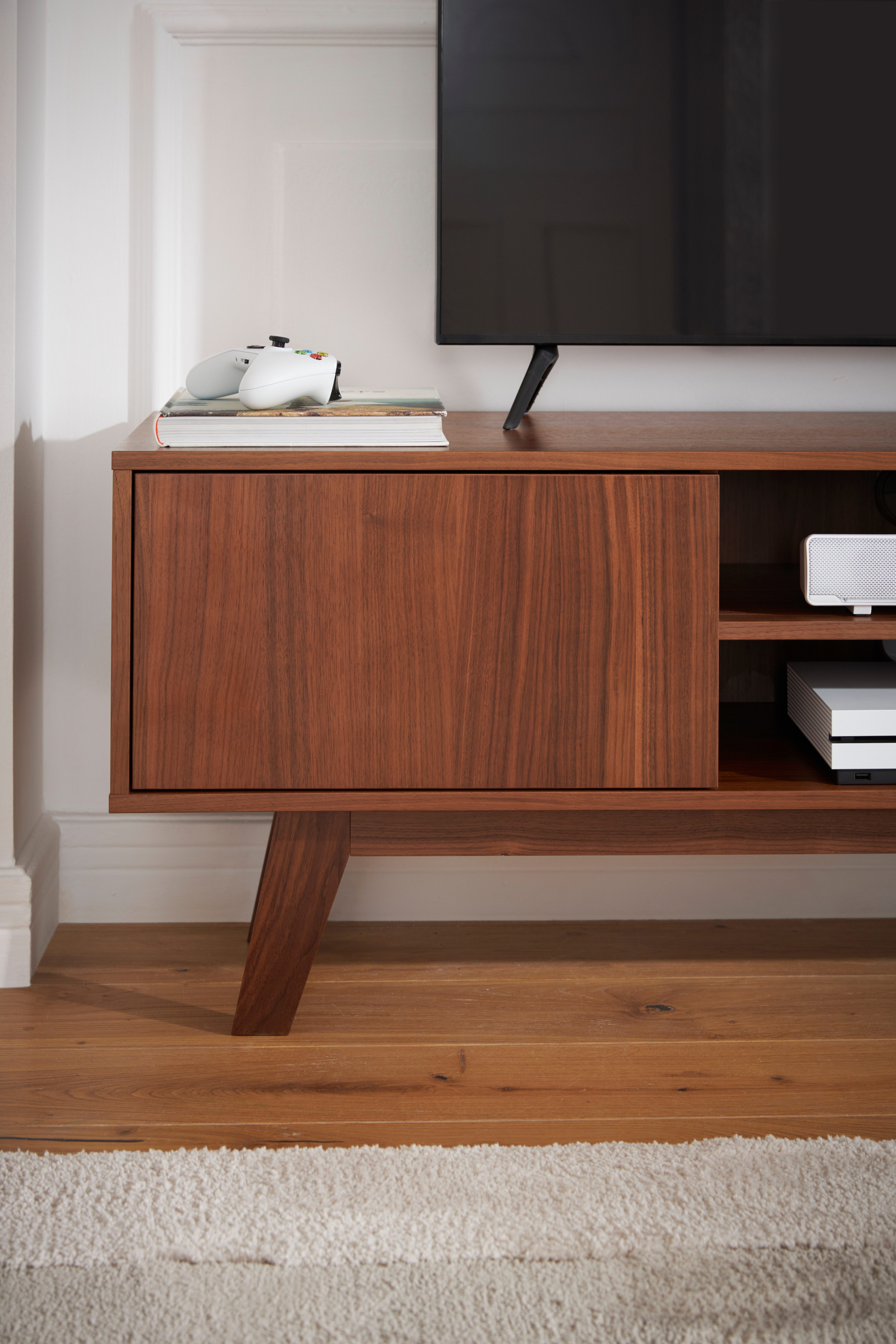 Guido Maria Kretschmer Home&Living Tv-meubel Orlando Breedte 150 cm, houtfineer, push-to-openfunctie