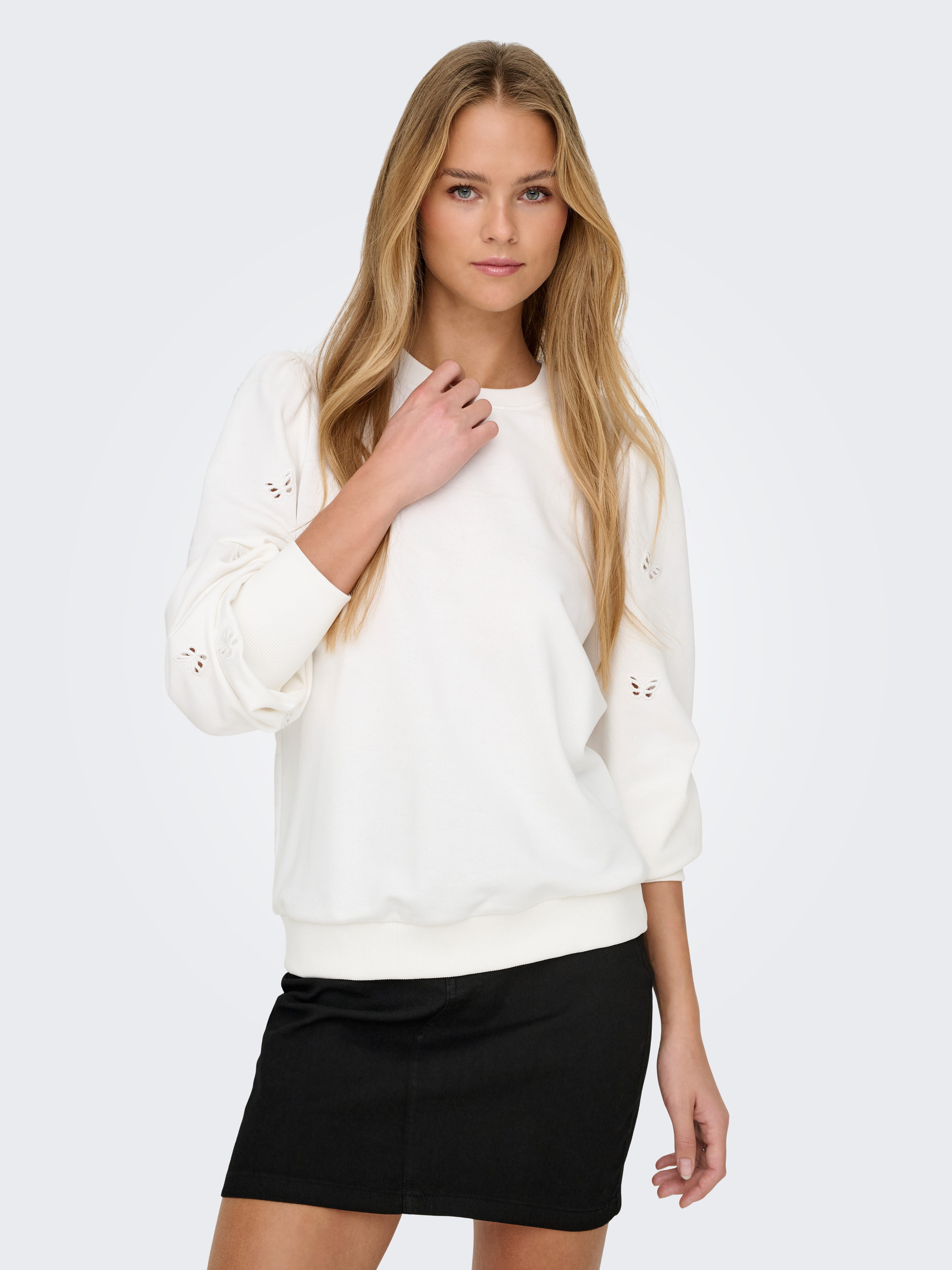 Only Sweatshirt ONLFEMME L/S PUFF EMBROIDERY UB SWT