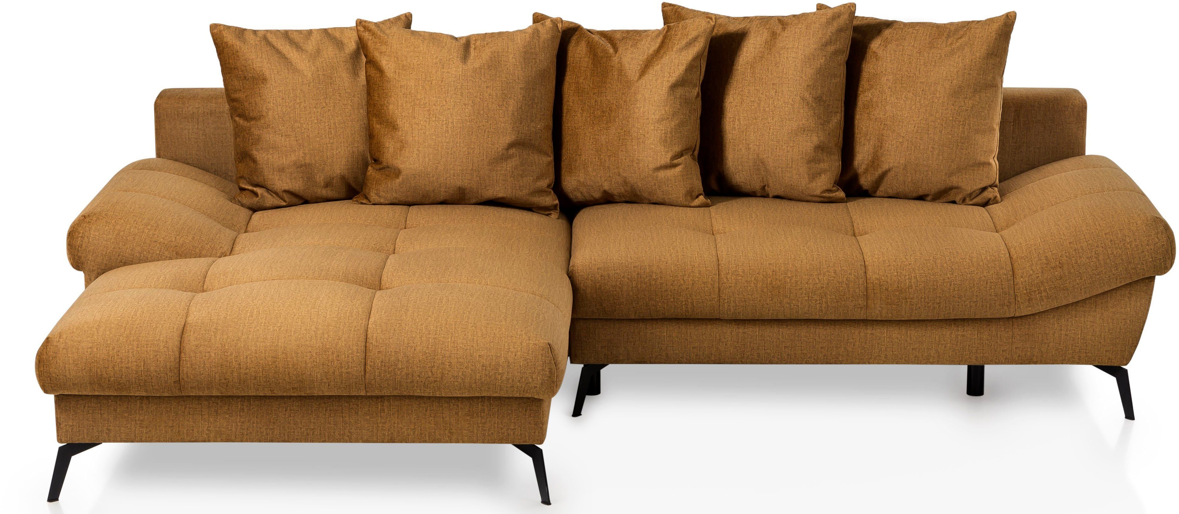 exxpo - sofa fashion Hoekbank Olmedo, extravagante ontwerp en geweldig zitcomfort, L-vorm