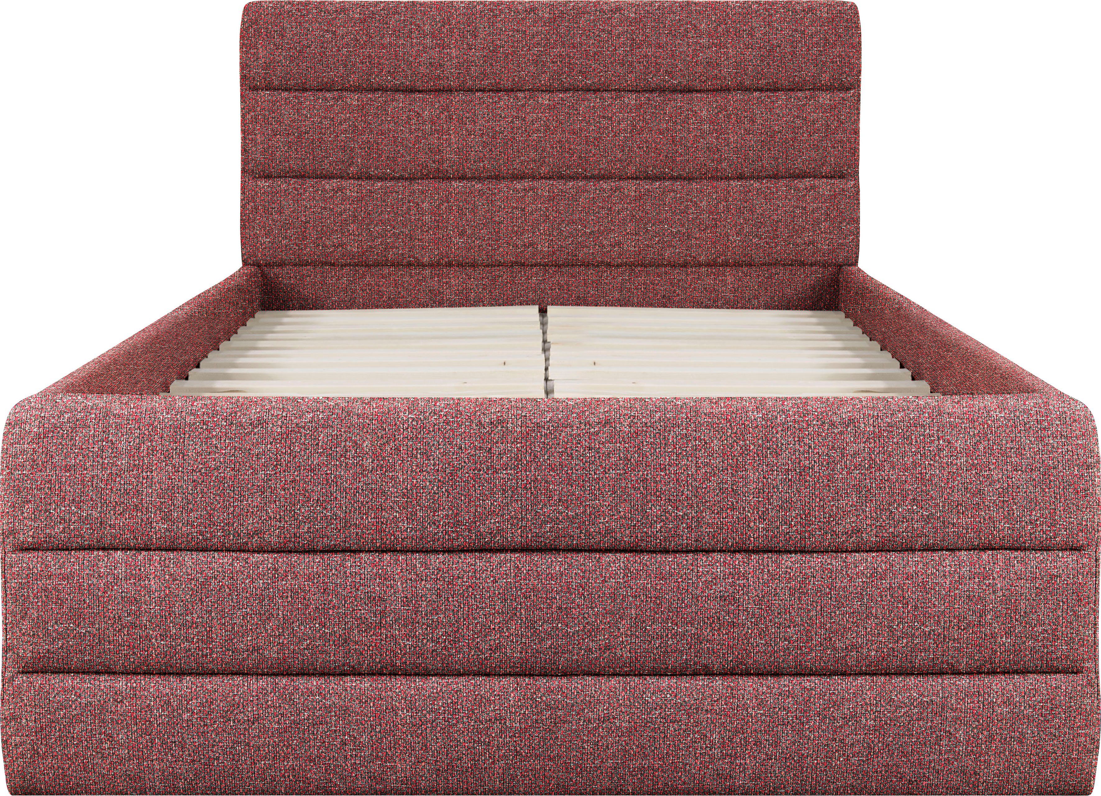 OTTO products Gestoffeerd bed Merrit Dwarsnaad in het hoofd- en voetbord, in 5 breedten, ook in 220 cm lang