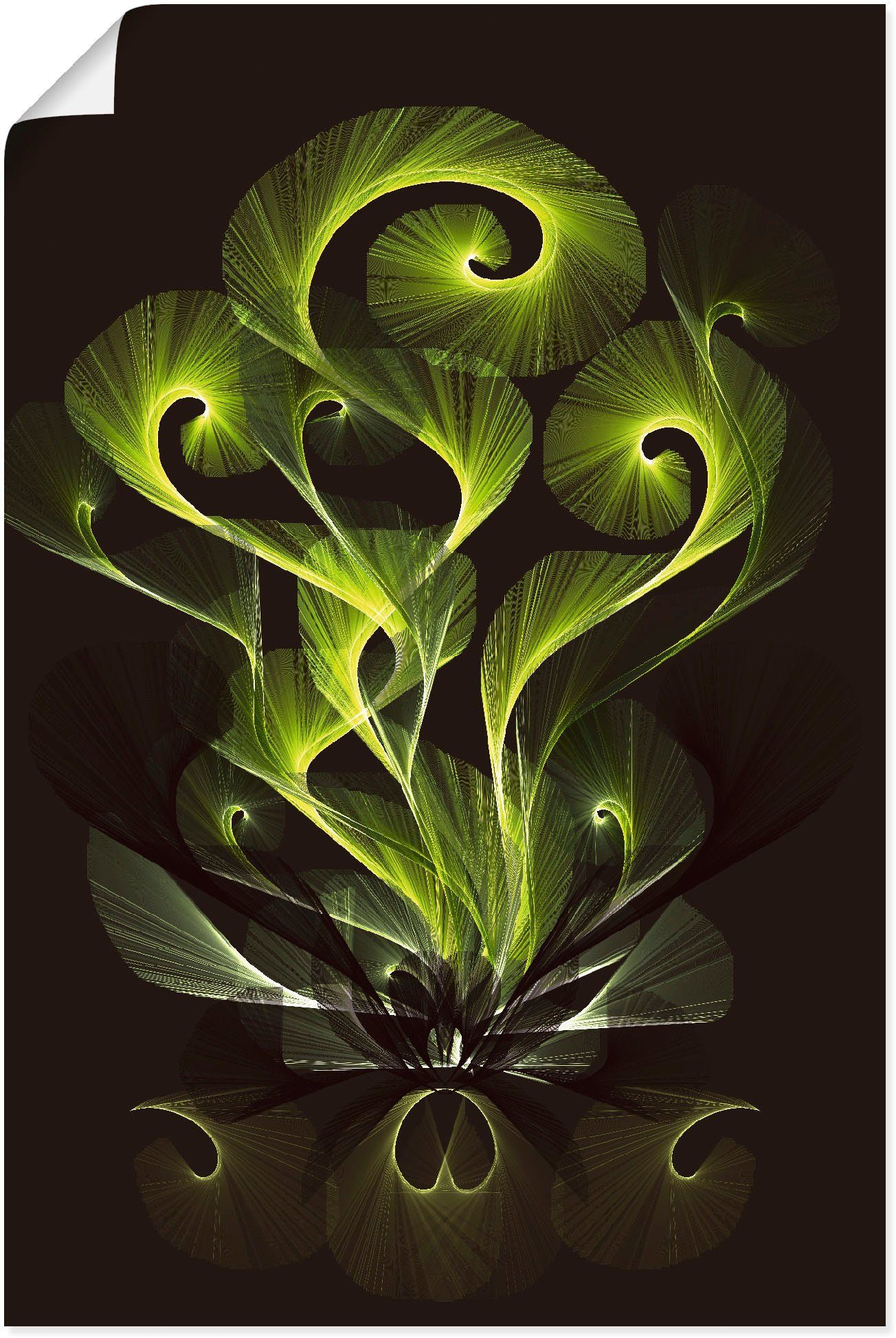 Artland Poster Varen met lichtgloed filigraan als artprint van aluminium, artprint op linnen, muursticker of poster in verschillende maten foto