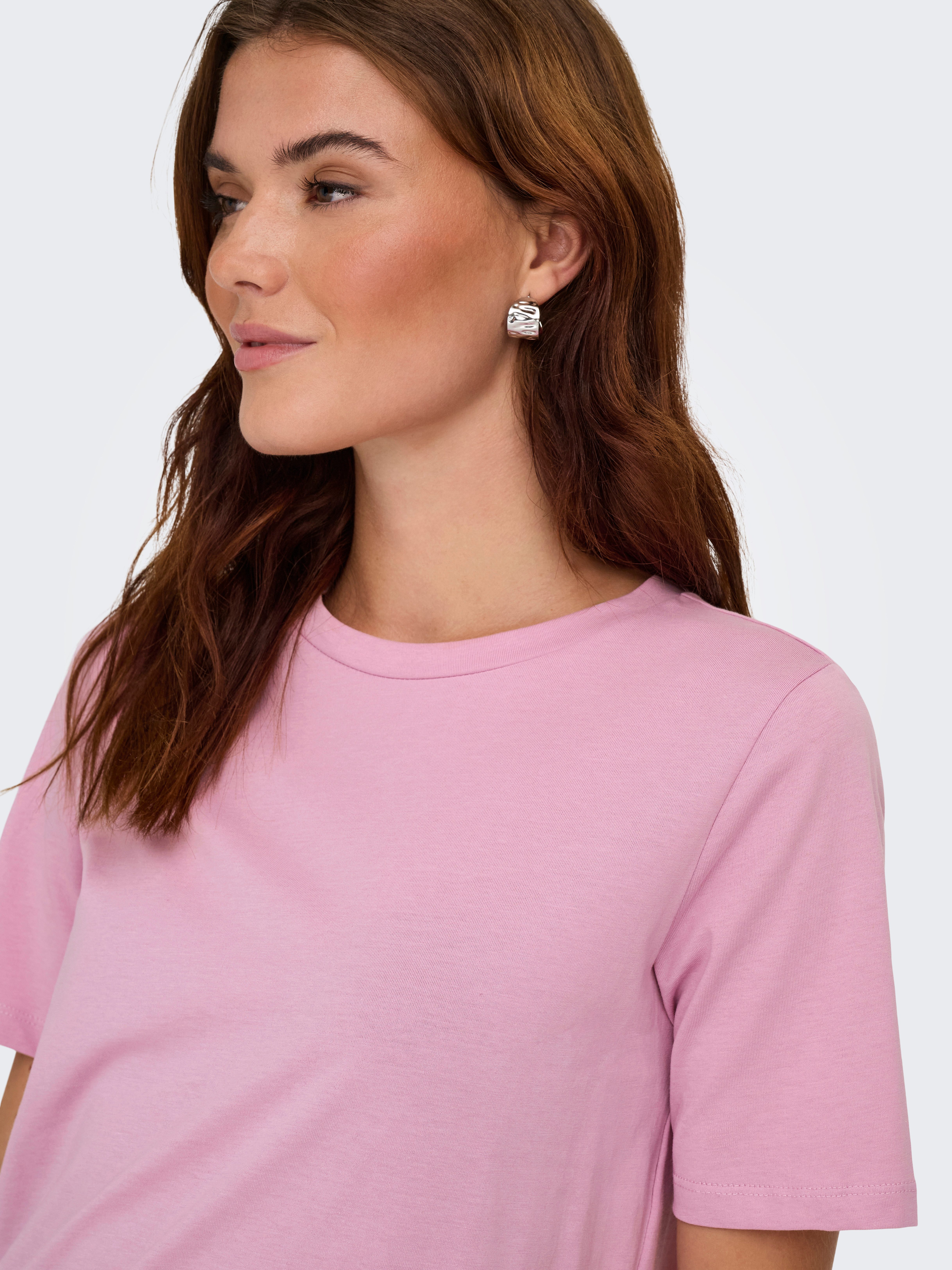 Only Shirt met korte mouwen ONLONLY – T-shirt met ronde hals en klassieke snit