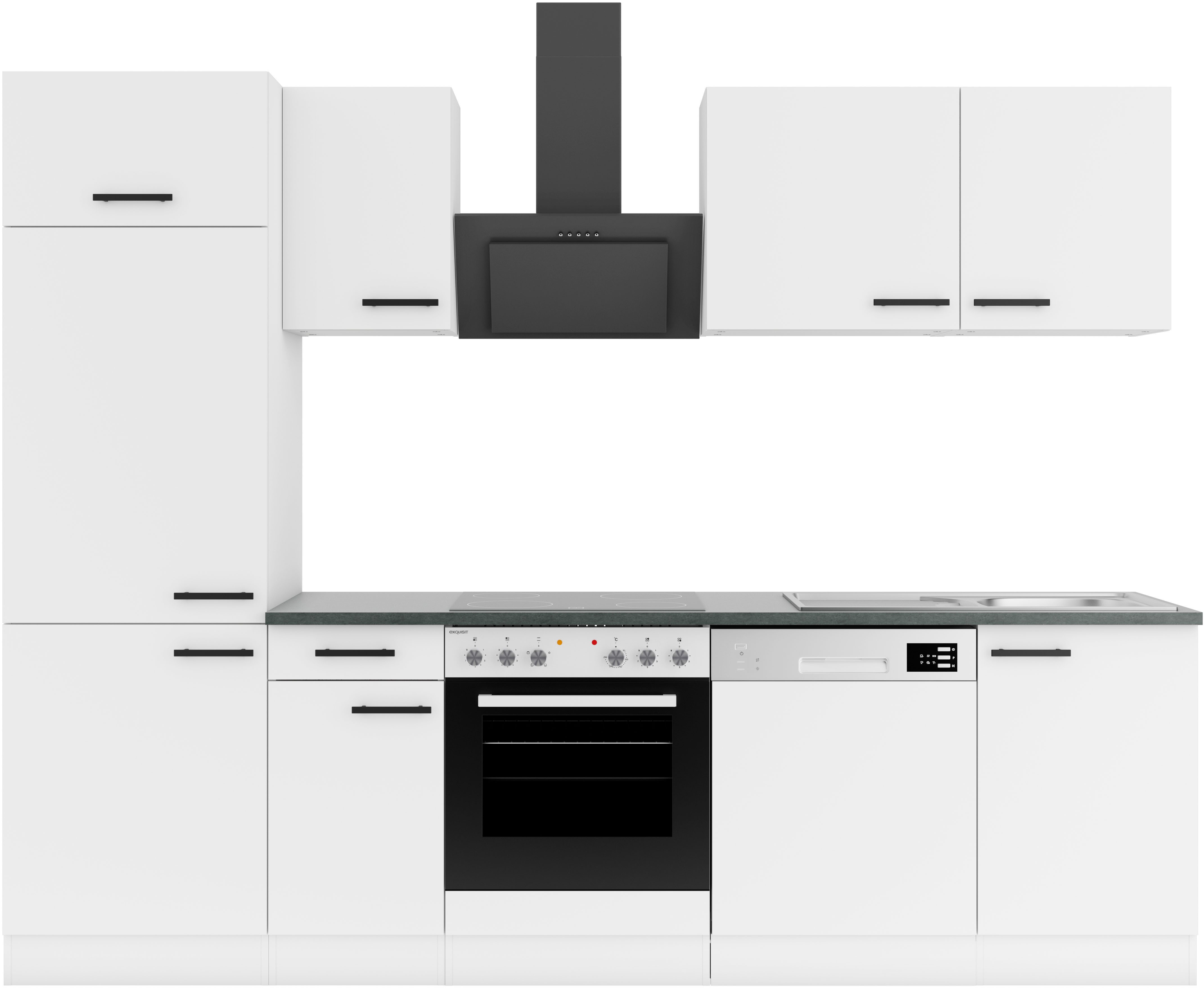 OPTIFIT Keukenblok Palma Breedte 270 cm, optioneel met E-apparaten, aan de zijkant omkeerbaar