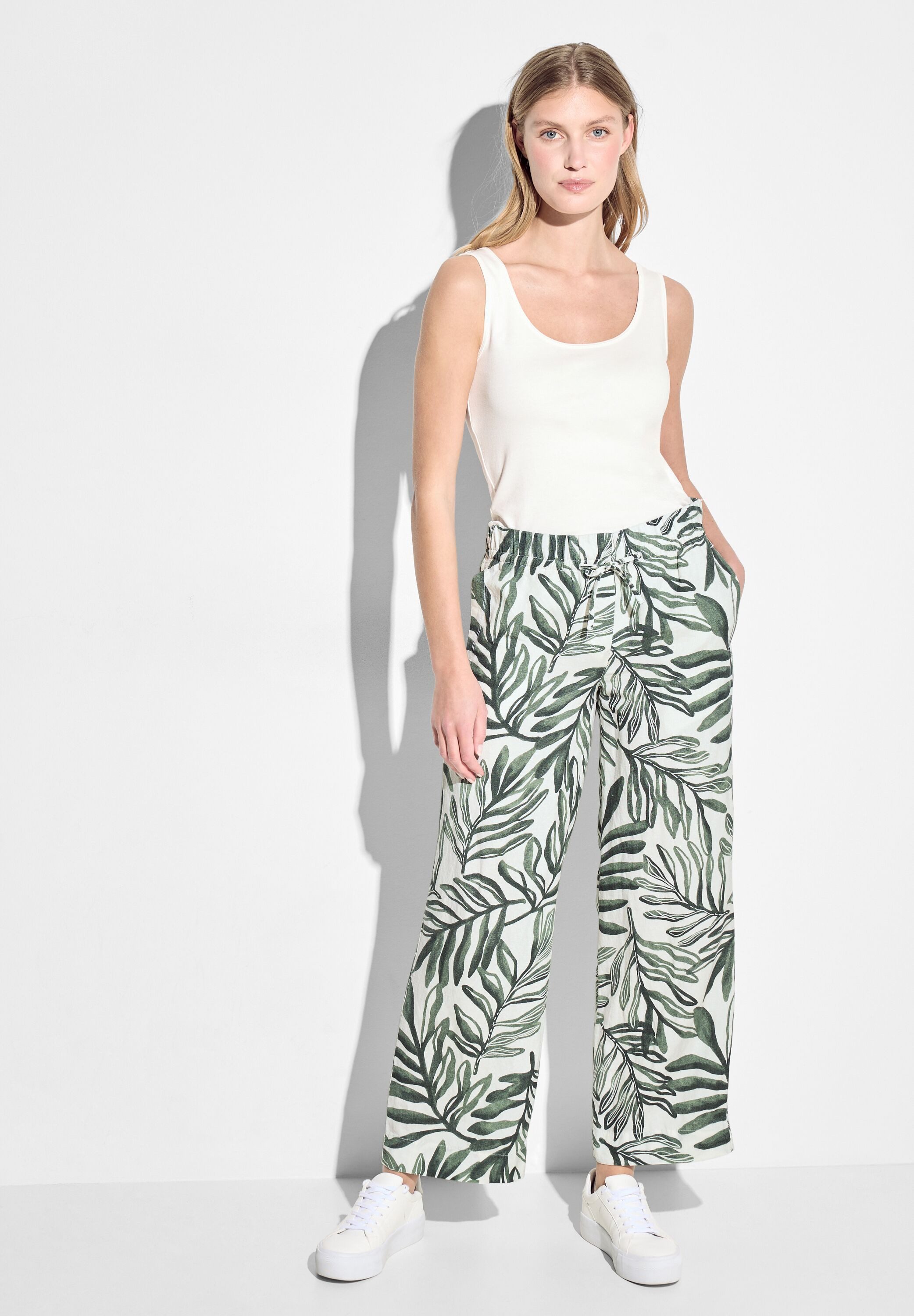 Cecil Stoffen broek met all-over print